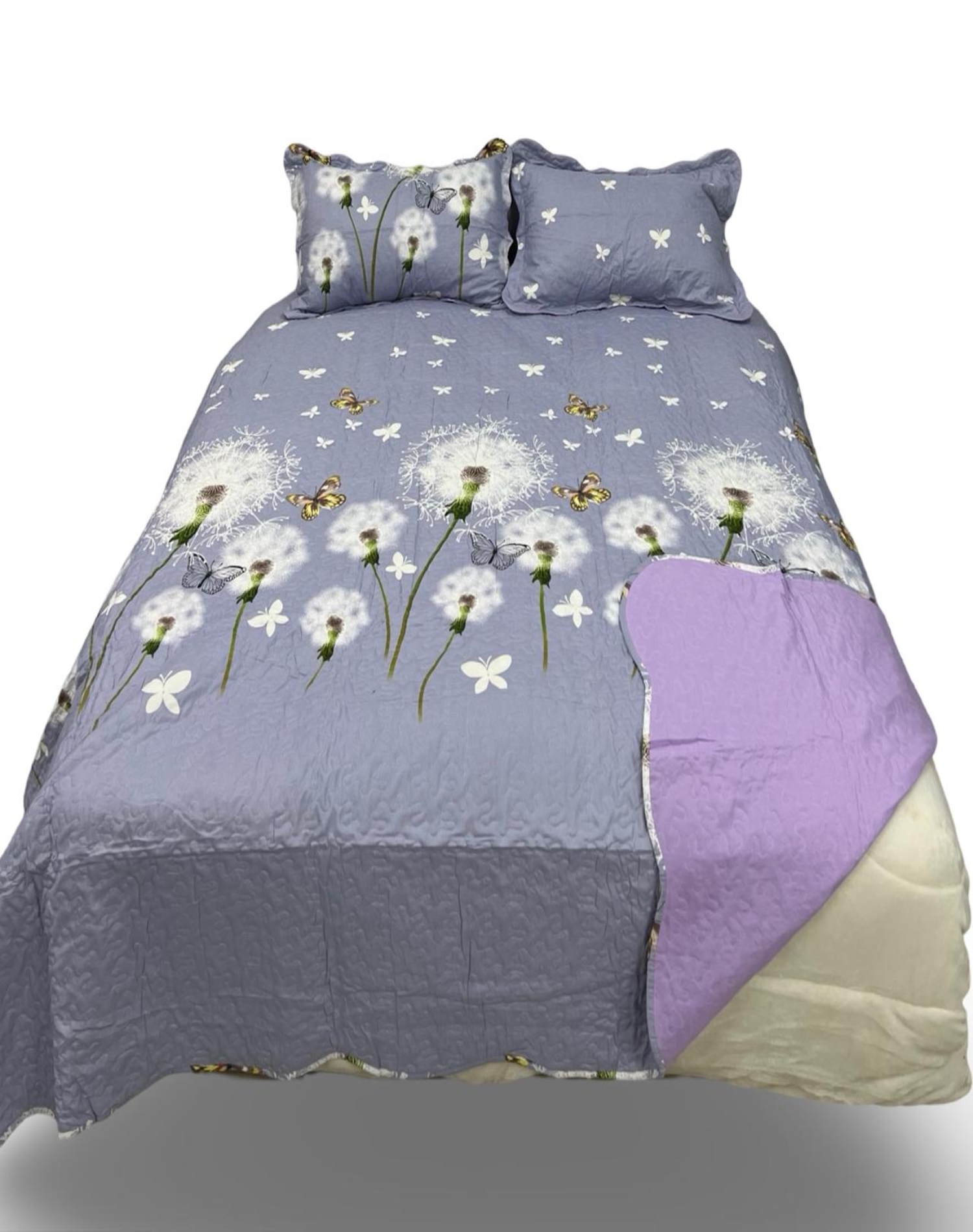 CUBRECAMA MULTICOLOR QUILT LUMINOSO 2 PLAZAS VERANO L2 - 4