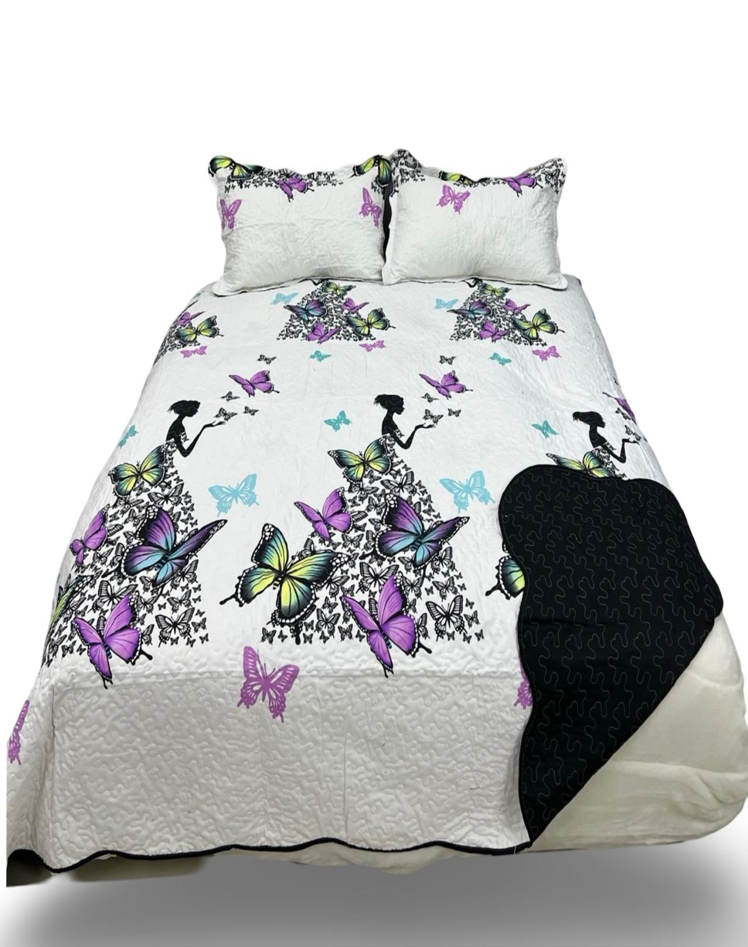 CUBRECAMA MULTICOLOR QUILT LUMINOSO 2 PLAZAS VERANO L6 - 3