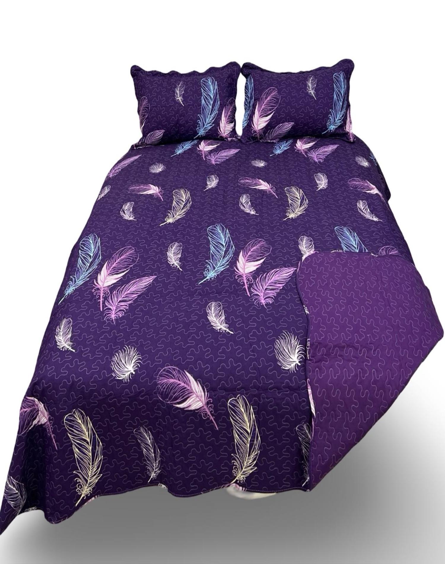 CUBRECAMA MULTICOLOR QUILT LUMINOSO 2 PLAZAS VERANO L11 - 1