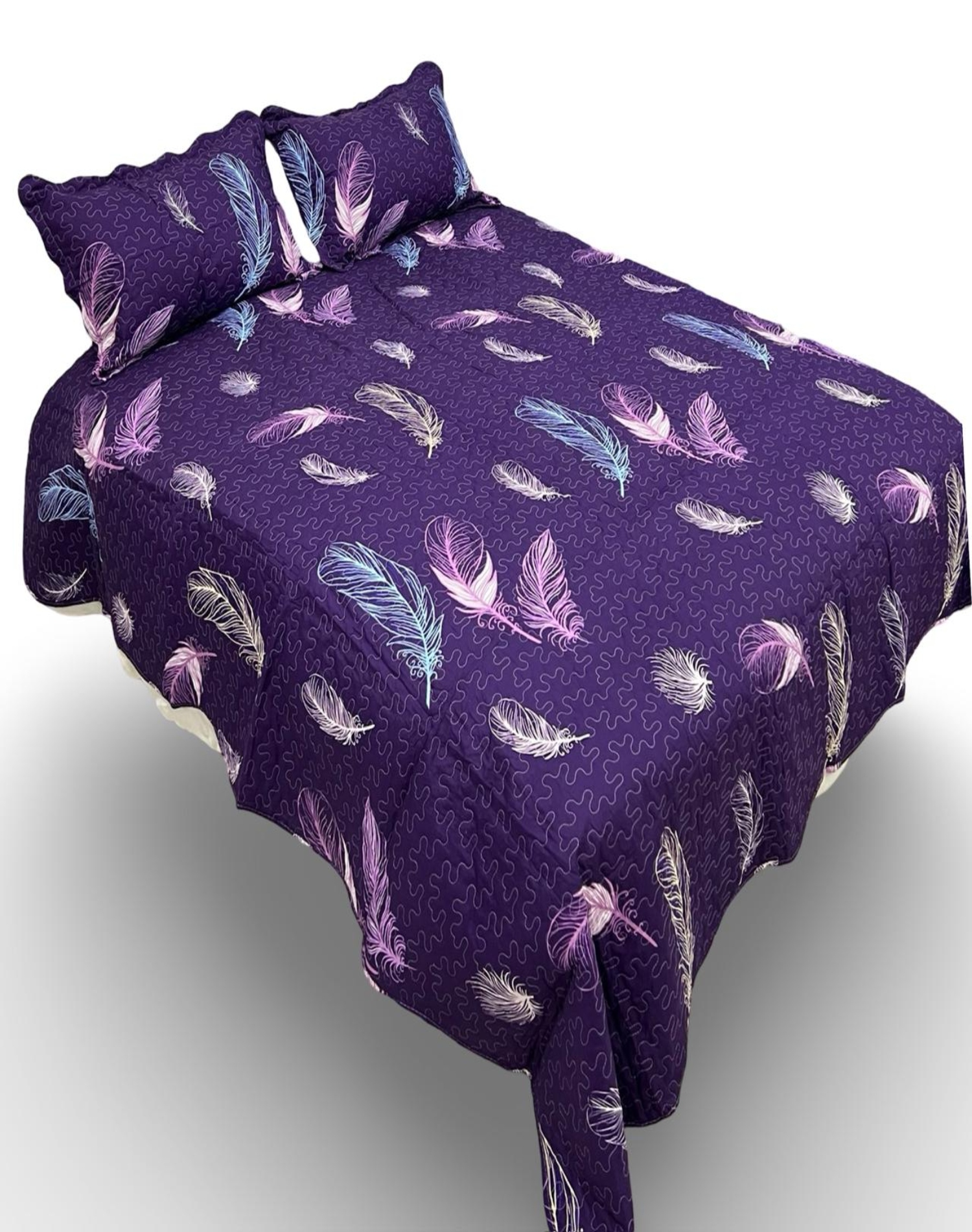 CUBRECAMA MULTICOLOR QUILT LUMINOSO 2 PLAZAS VERANO L11 - 2