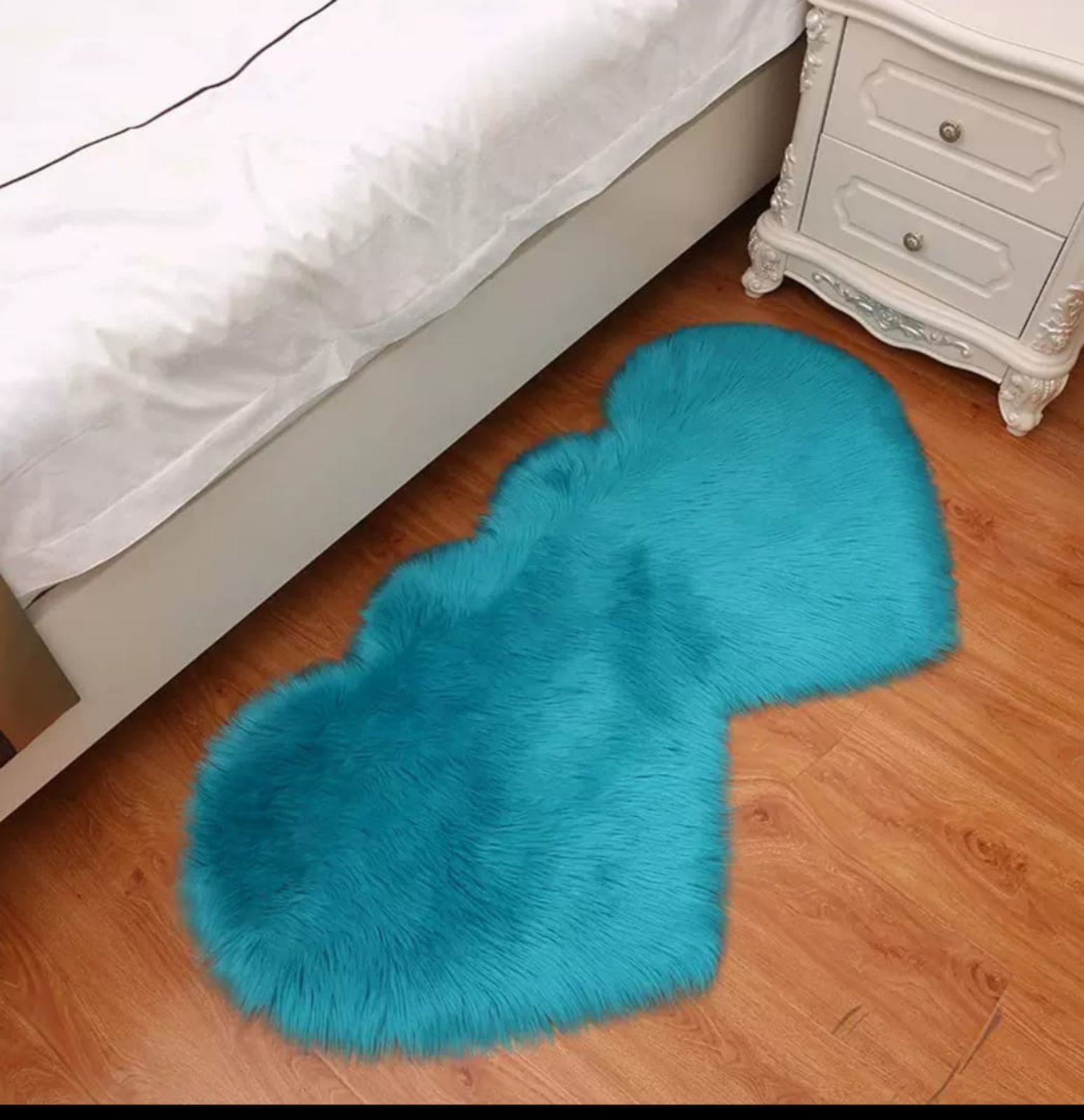 ALFOMBRA CORAZON PELO LARGO ACOGEDORA SUAVE C5 - 3