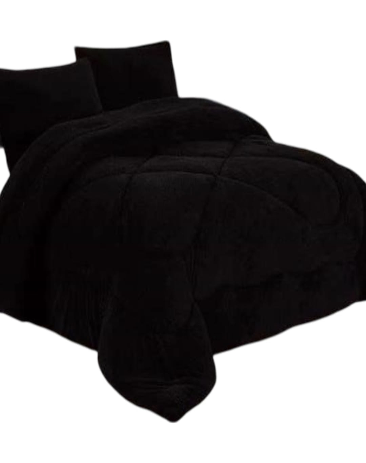 COBERTOR PLUSH NEGRO CHIPORRO 230X250 IDEAL INVIERNO A31 - 2