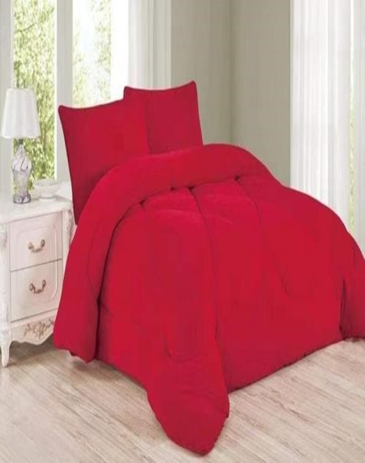 COBERTOR PLUSH ROJO CHIPORRO 230X250 IDEAL INVIERNO A33 - 3