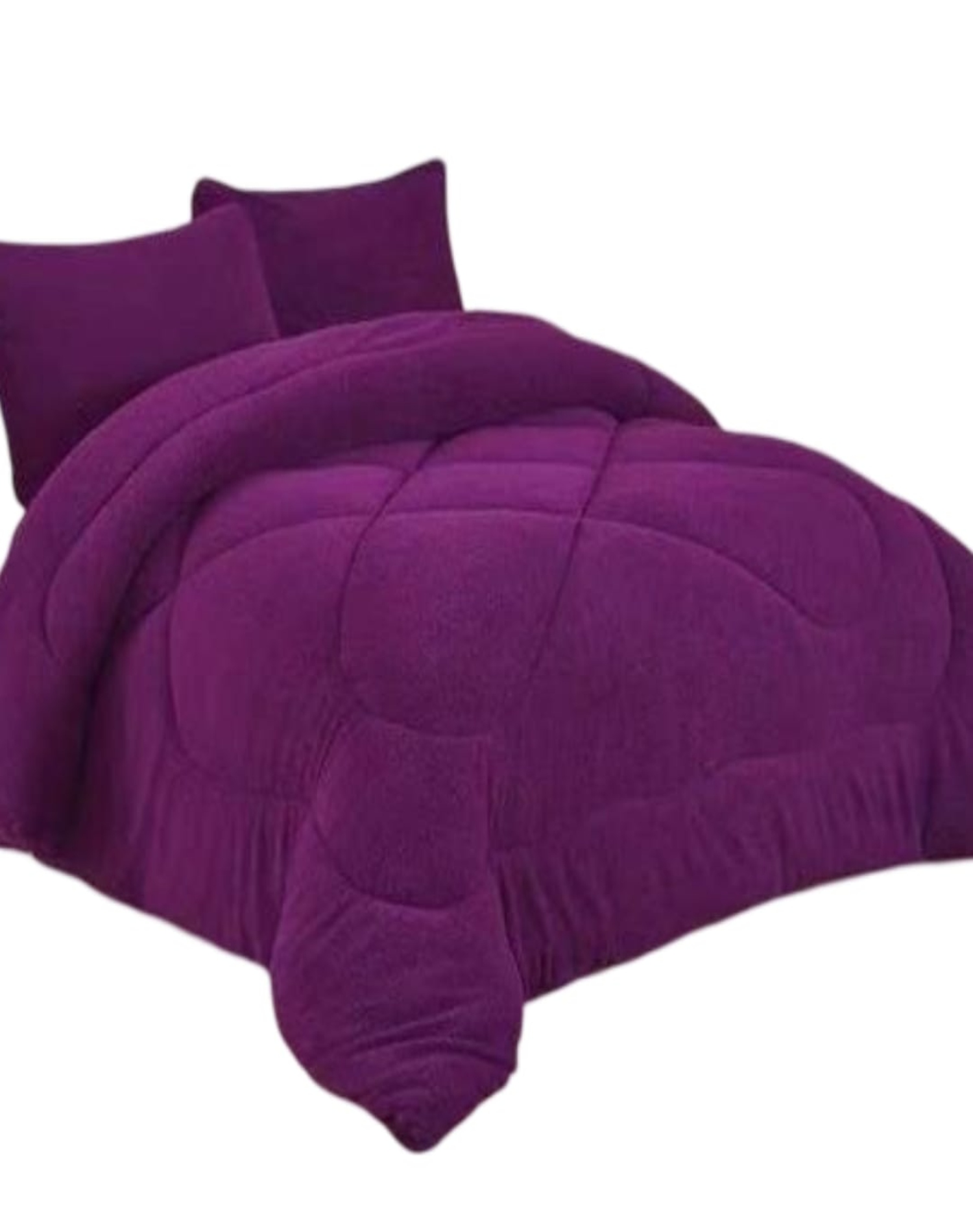 COBERTOR PLUSH MORADO CHIPORRO 230X250 IDEAL INVIERNO A37 - 2