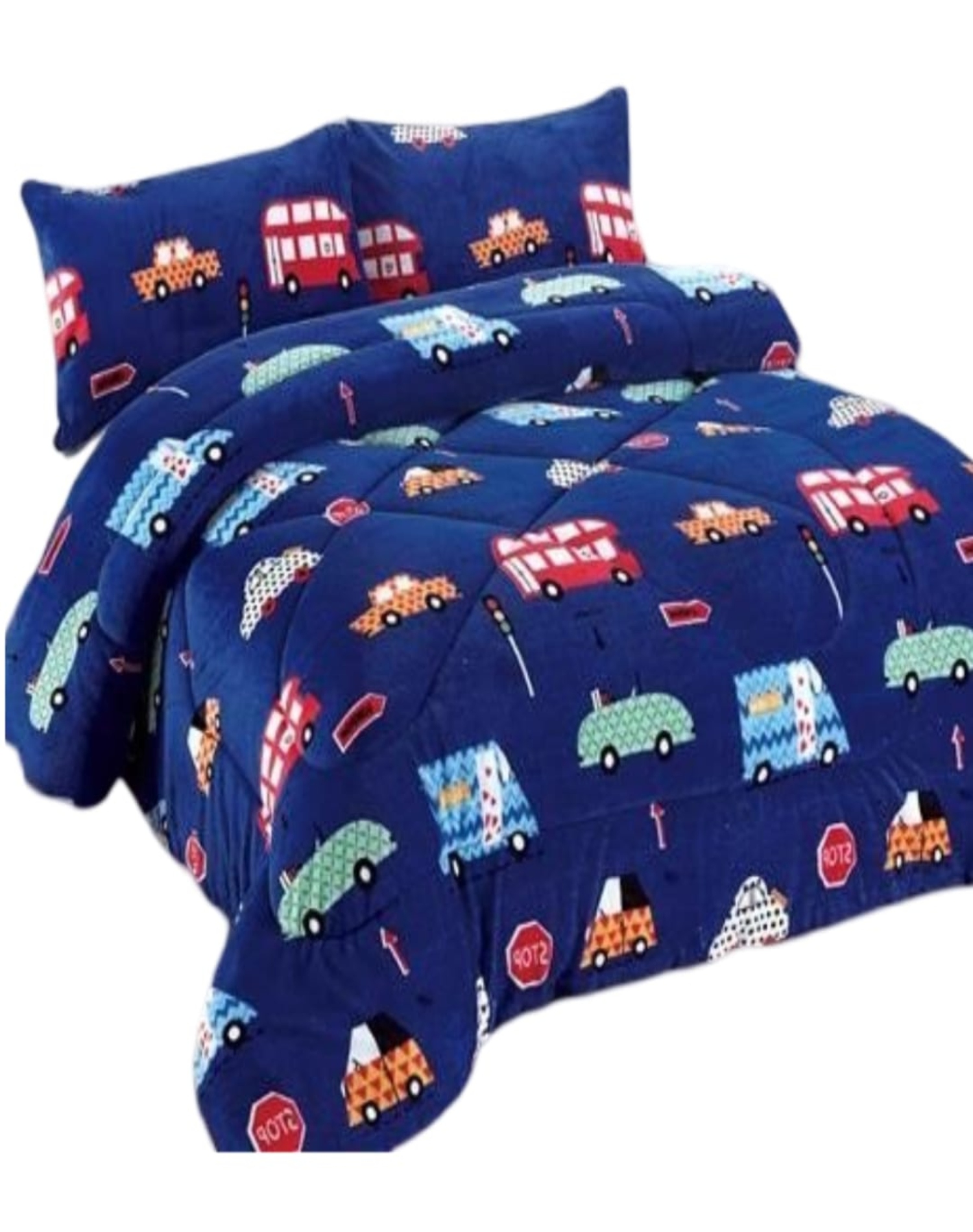 COBERTOR PLUSH MULTICOLOR CHIPORRO 180X230 IDEAL INVIERNO B15 - 1