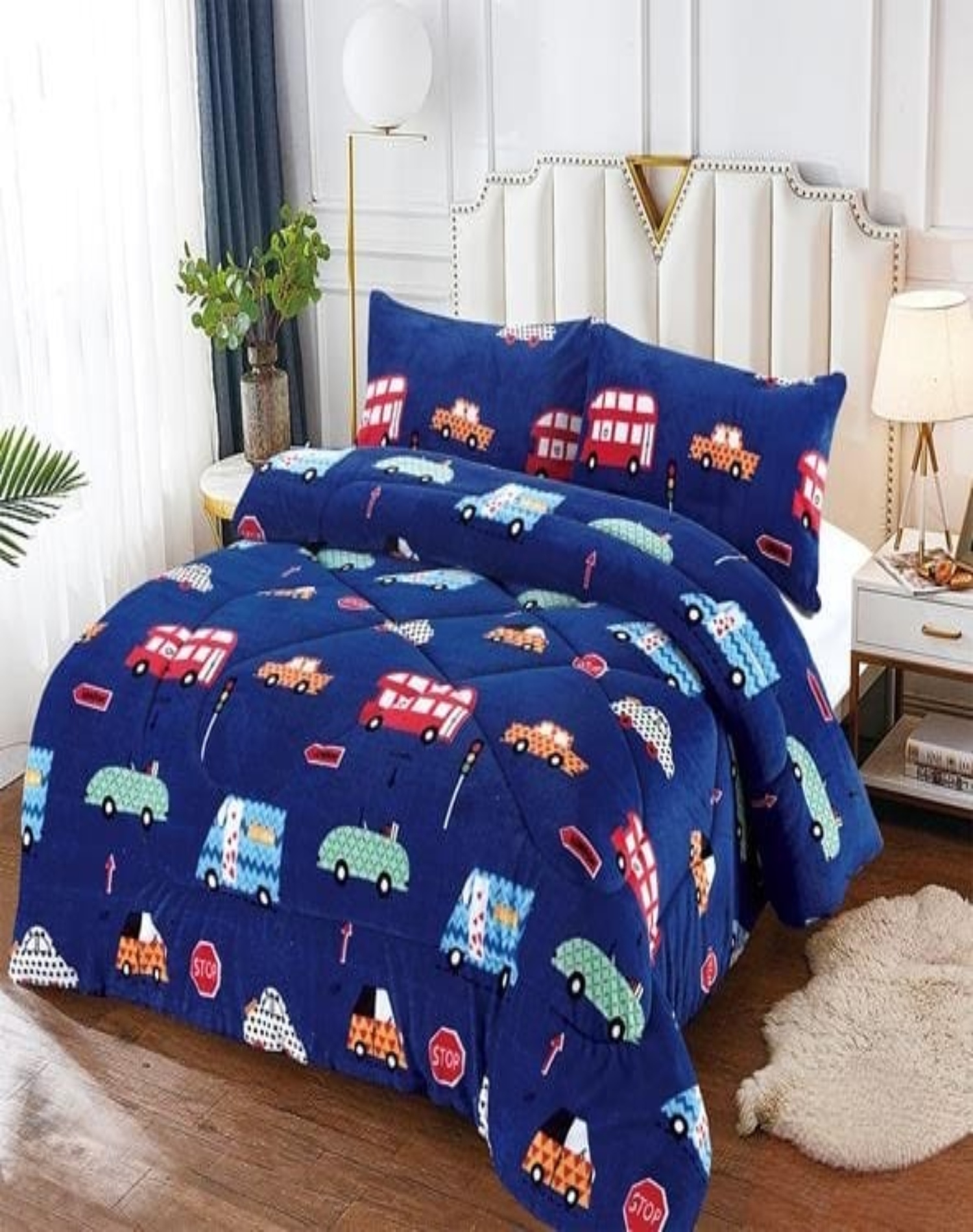 COBERTOR PLUSH MULTICOLOR CHIPORRO 180X230 IDEAL INVIERNO B15 - 3