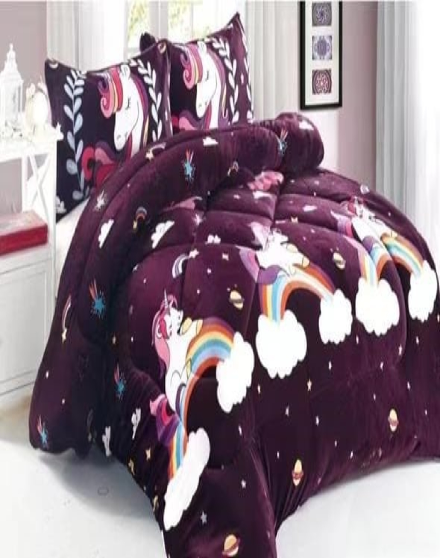 COBERTOR PLUSH MULTICOLOR CHIPORRO 180X230 IDEAL INVIERNO B17 - 3