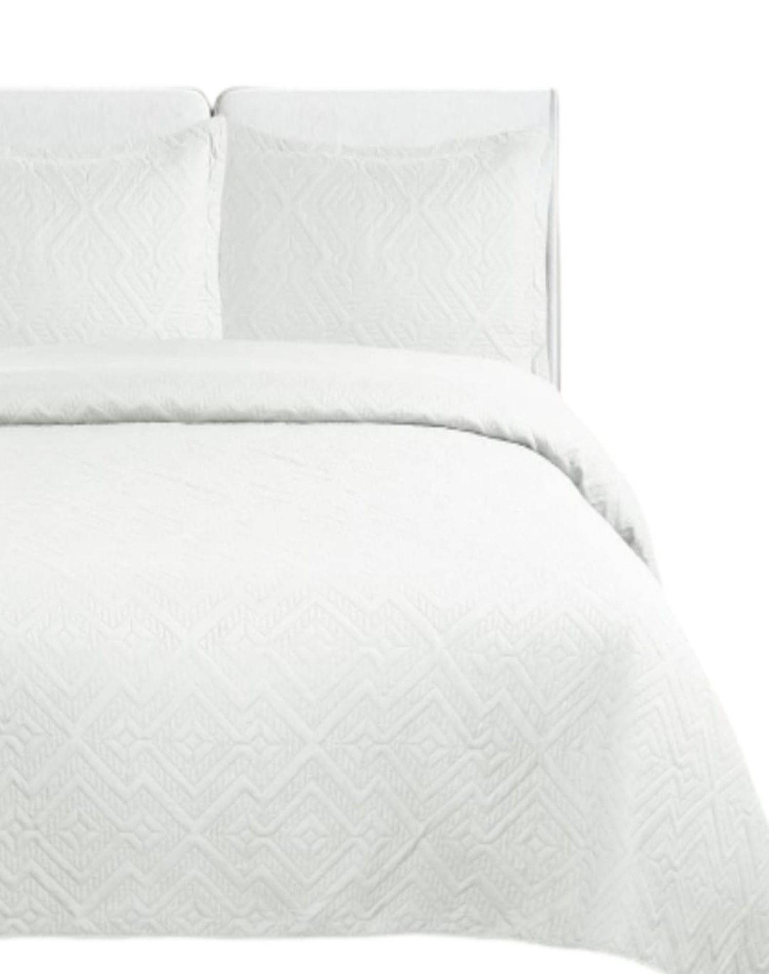 CUBRECAMA 2 PLAZAS BLANCO QUILT VERANO FRESCO E3 - 1