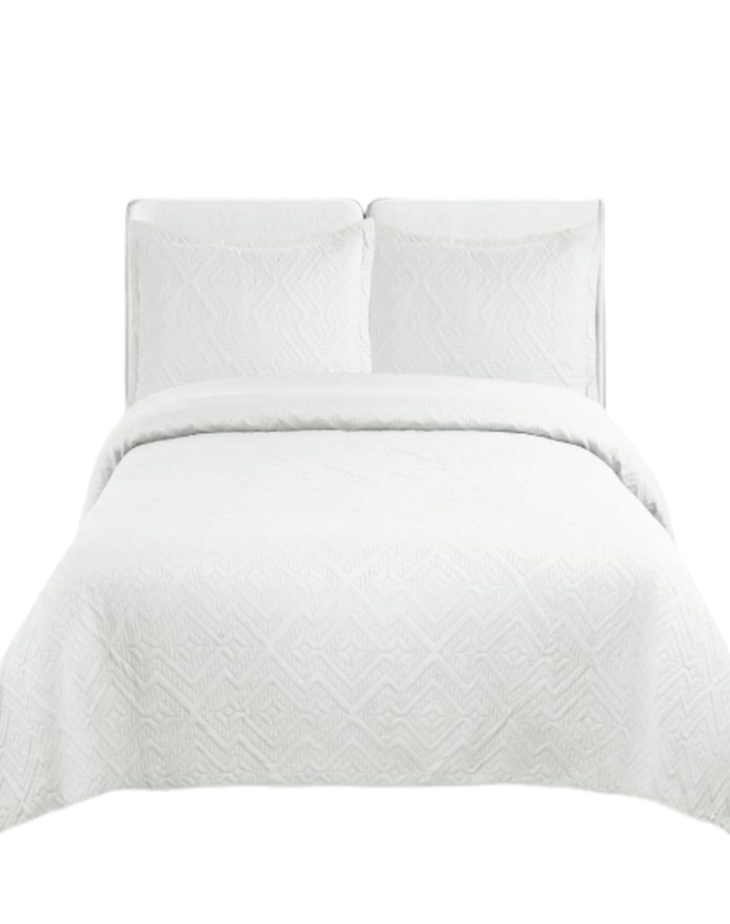CUBRECAMA 2 PLAZAS BLANCO QUILT VERANO FRESCO E3 - 2