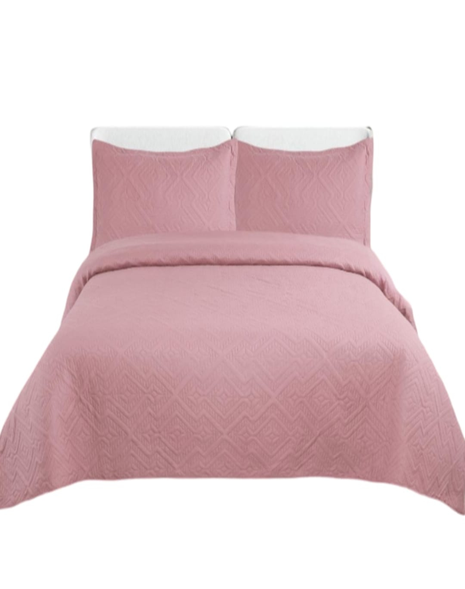 CUBRECAMA KING ROSA QUILT VERANO FRESCO Y SUAVE E3 - 2