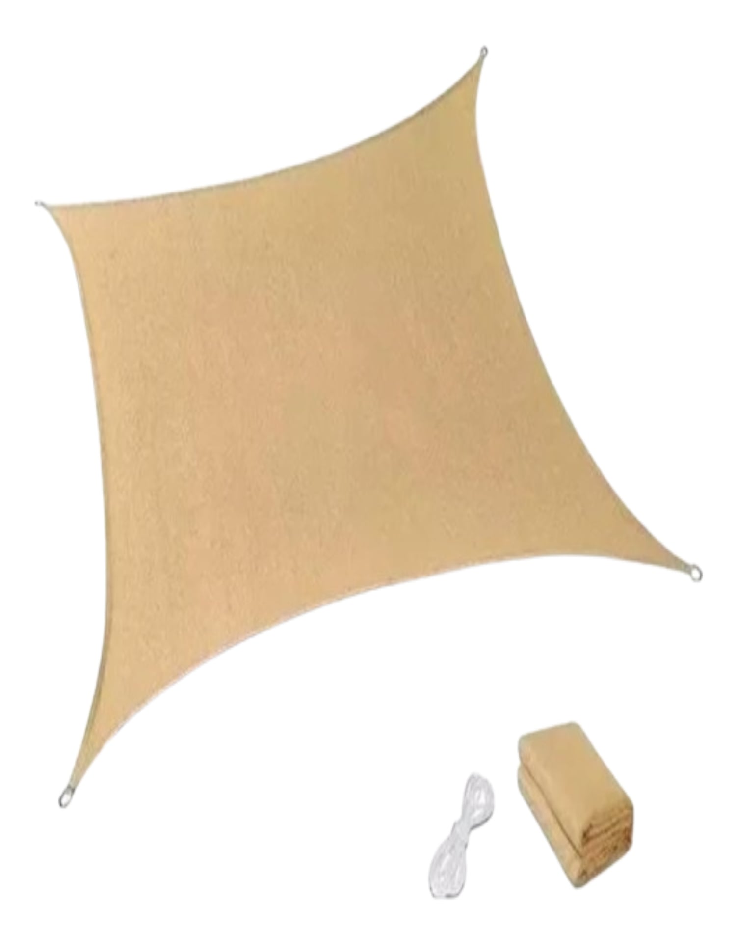 TOLDO VELA SOMBRA 5X5M RESISTENTE MALLA JARDÍN - 1