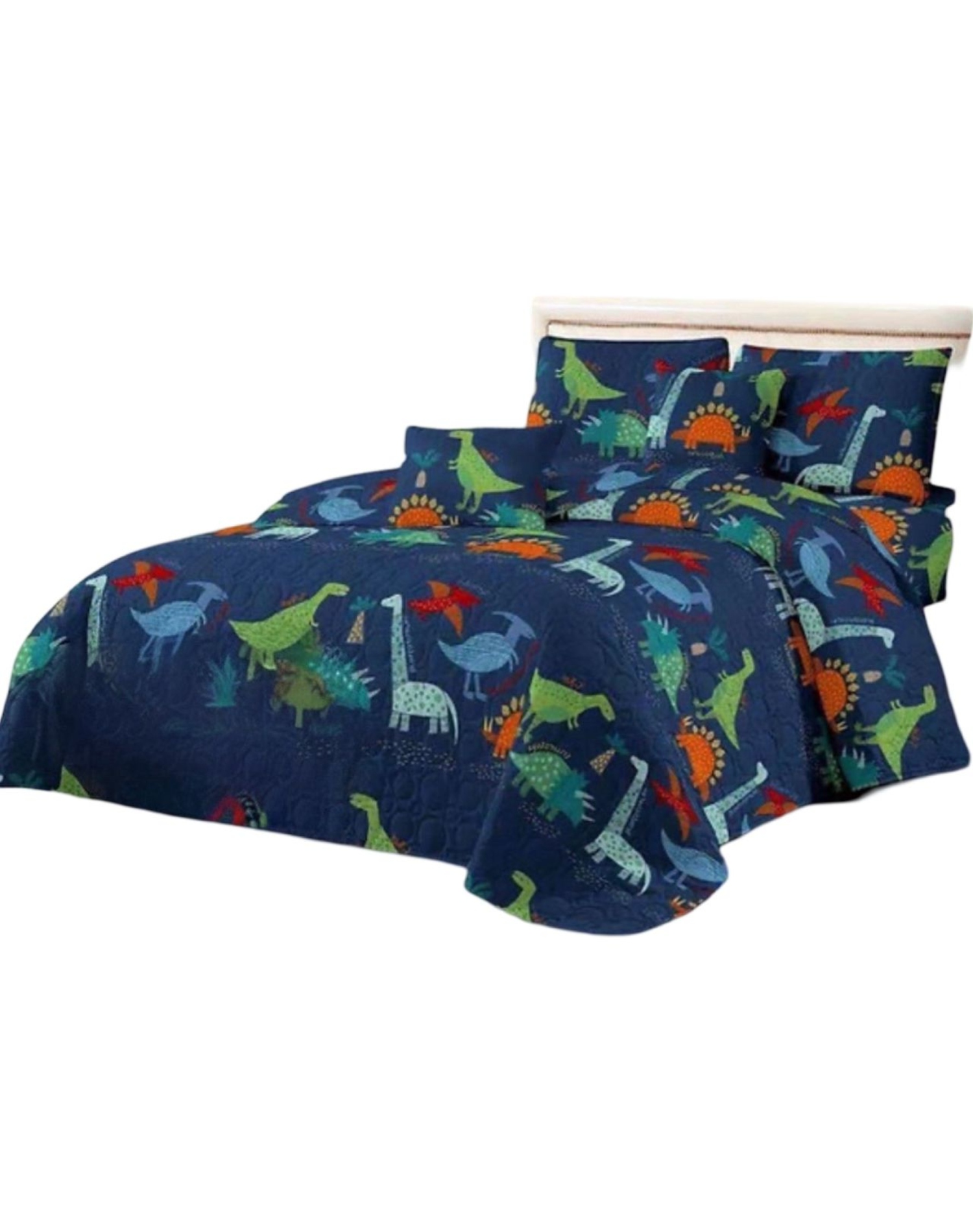 CUBRECAMA MULTICOLOR VERANO PLAZA Y MEDIA + FUNDA ALMOHADA D1 - 1