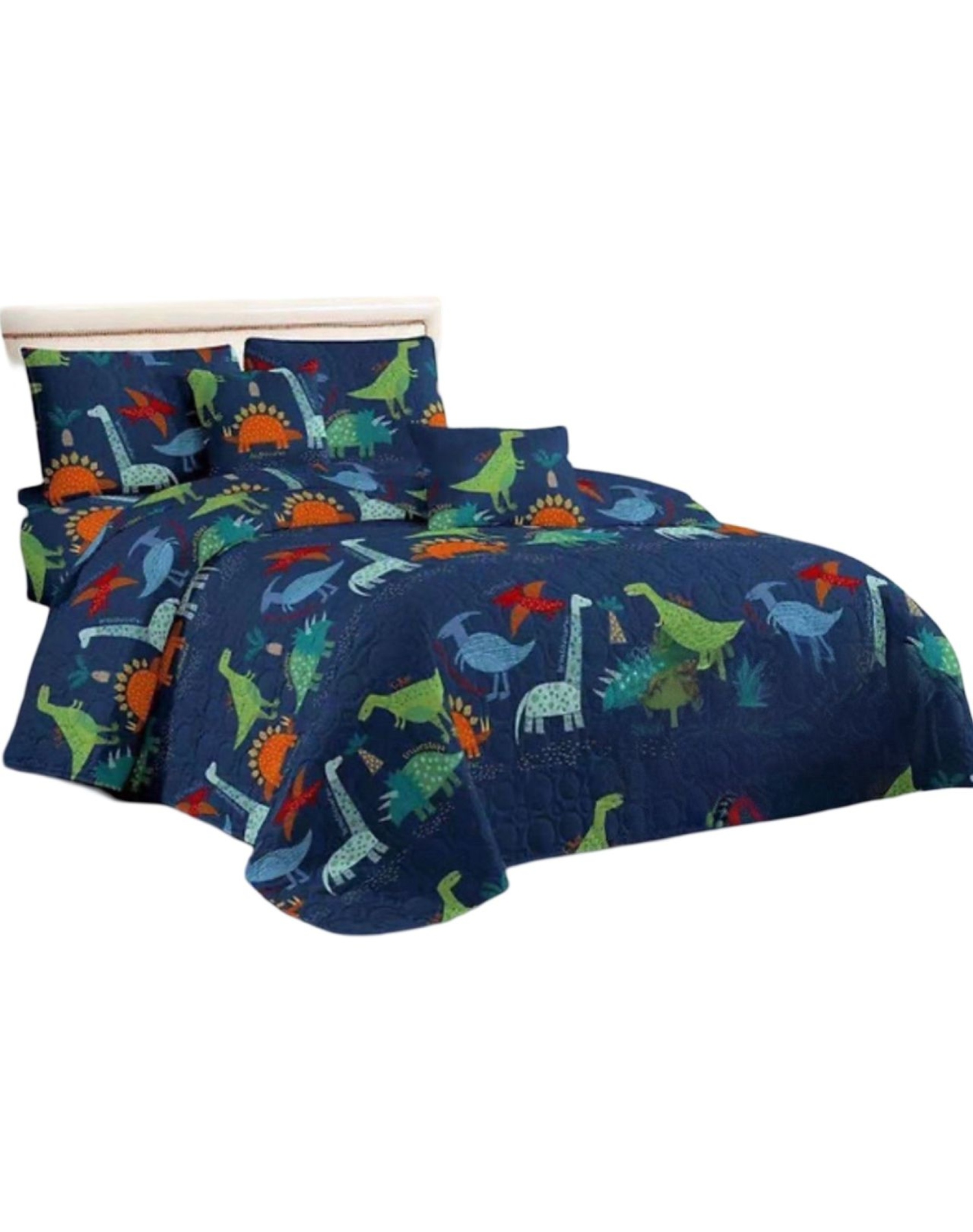 CUBRECAMA MULTICOLOR VERANO PLAZA Y MEDIA + FUNDA ALMOHADA D1 - 2