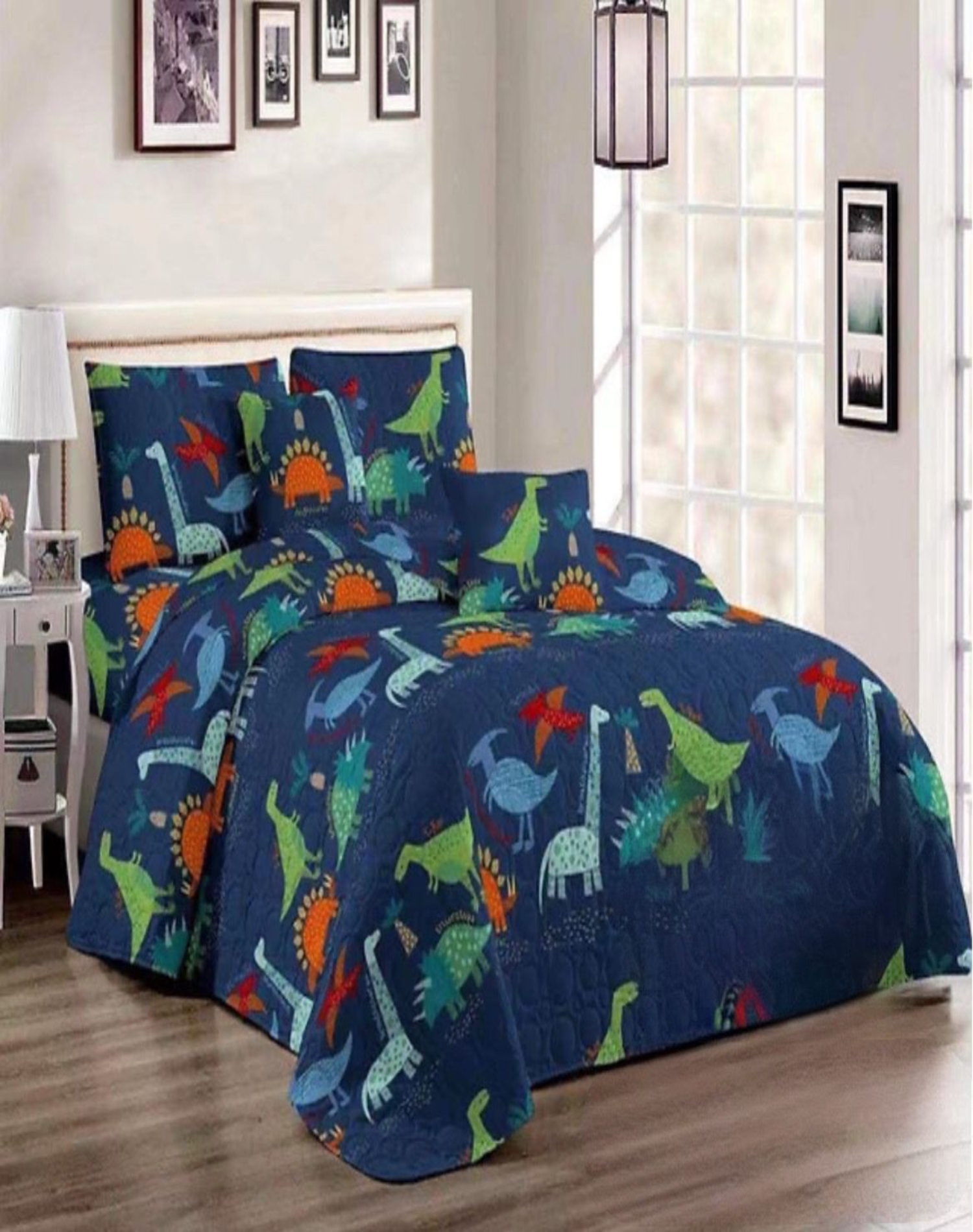 CUBRECAMA MULTICOLOR VERANO PLAZA Y MEDIA + FUNDA ALMOHADA D1 - 3