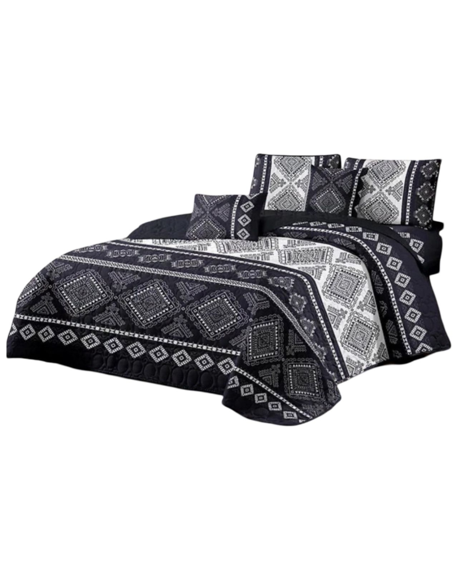 CUBRECAMA MULTICOLOR VERANO PLAZA Y MEDIA + FUNDA ALMOHADA D11 - 1