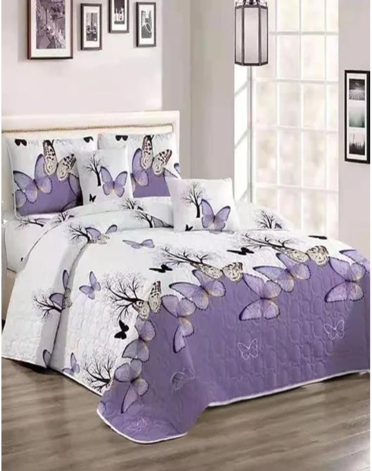 QUILT MULTICOLOR VERANO KING SUPER K + FUNDAS ALMOHADA D16 - 3
