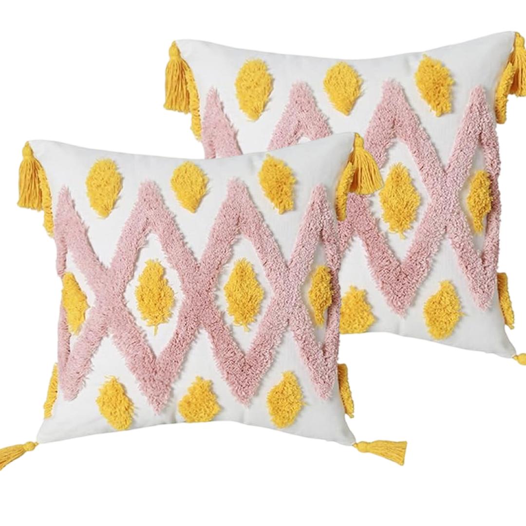 FUNDA SET 4 BOHO COJÍN C16 45 X 45 CM MULTICOLOR - 3