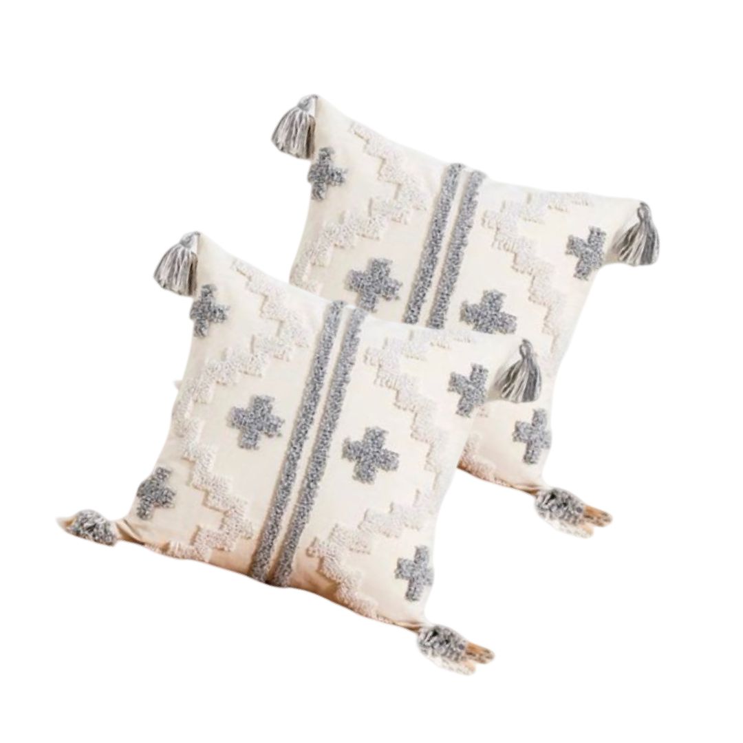 FUNDA SET 4 BOHO COJÍN C2 45 X 45 CM MULTICOLOR - 3