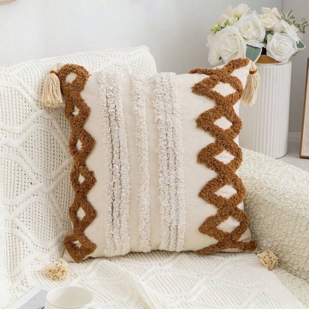 FUNDA SET 4 BOHO COJÍN B1 45 X 45 CM MULTICOLOR - 1