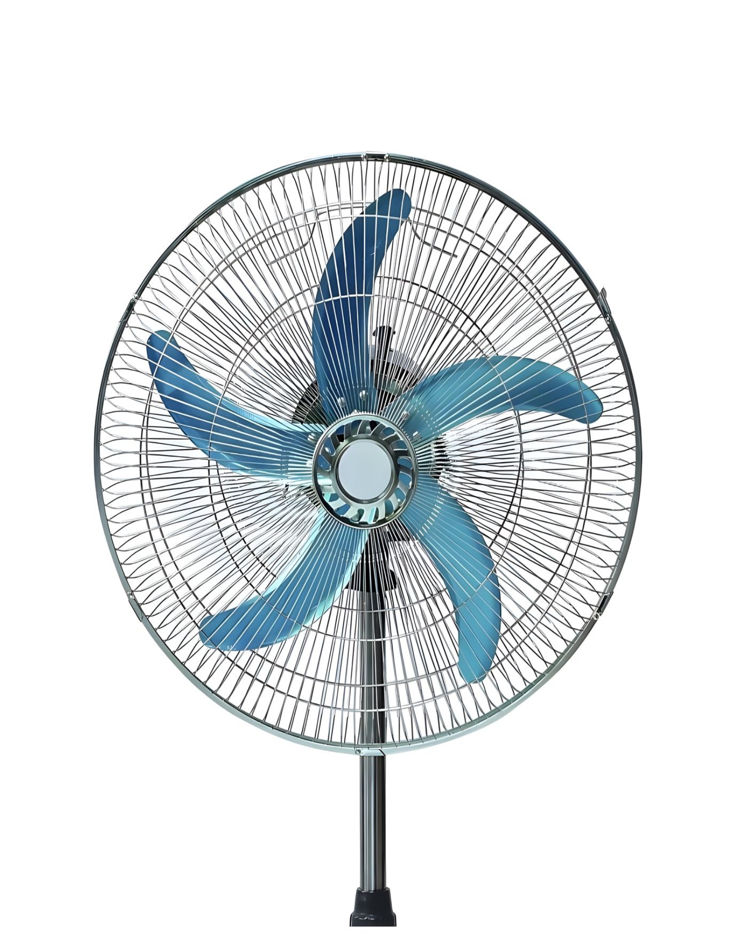 SET DE 2 VENTILADORES DE 18 PULGADAS ASPA METÁLICA PLATEADA - 1