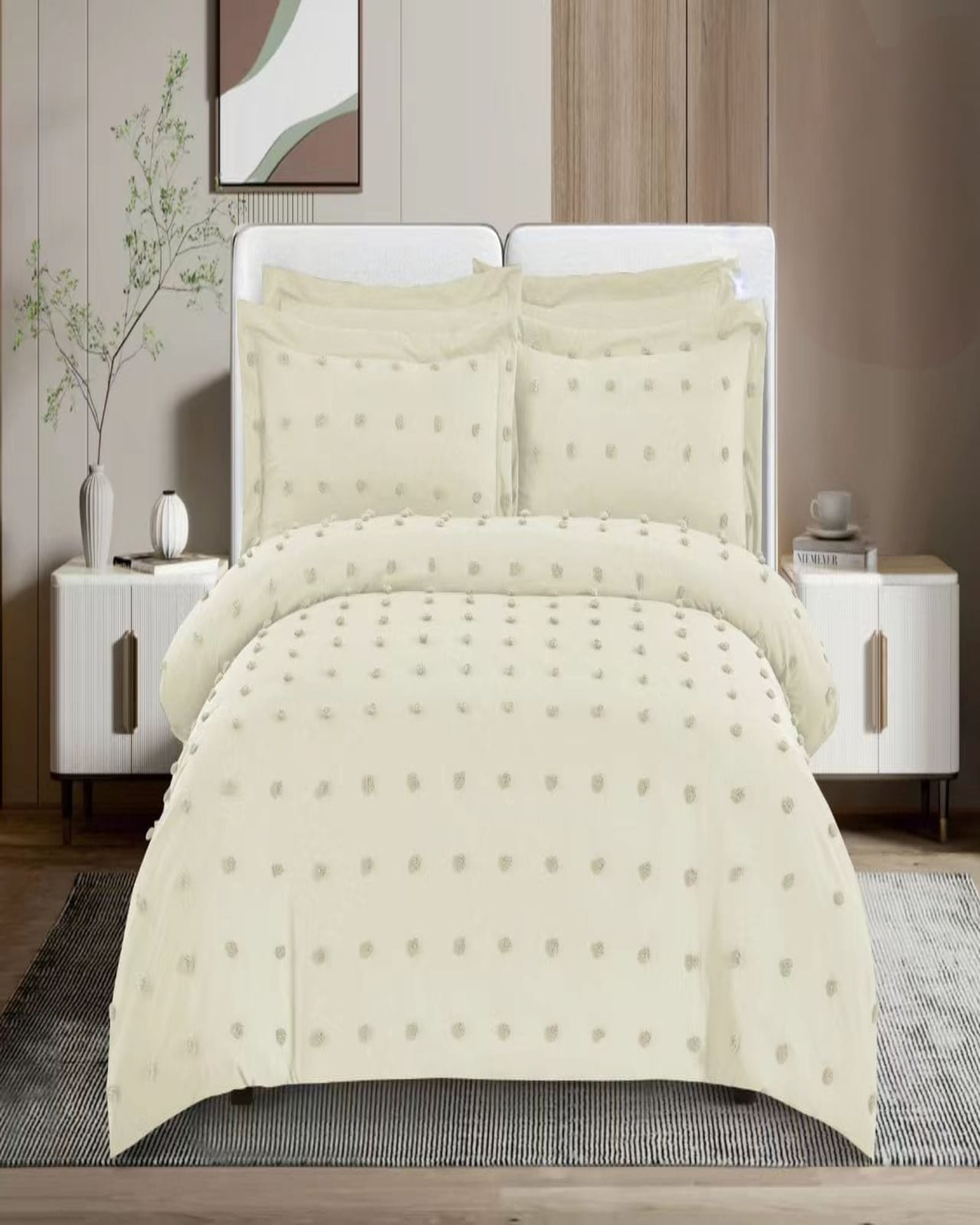 CUBRECAMA MULTICOLOR SEMI ALGODÓN VERANO KING 15O6 - 3