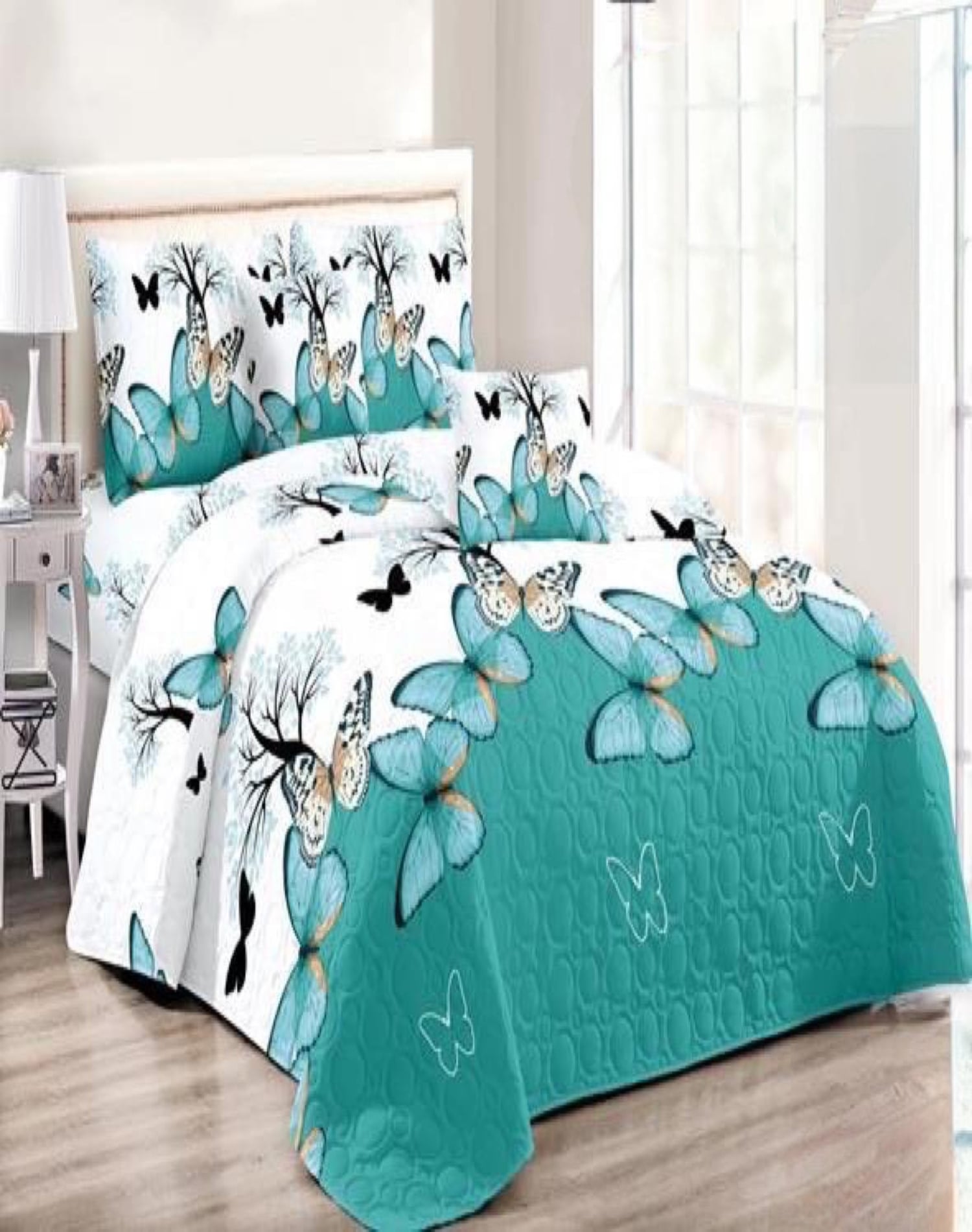 QUILT 2 PLAZAS MULTICOLOR VERANO +2 FUNDAS SUAVE 13N65 - 3