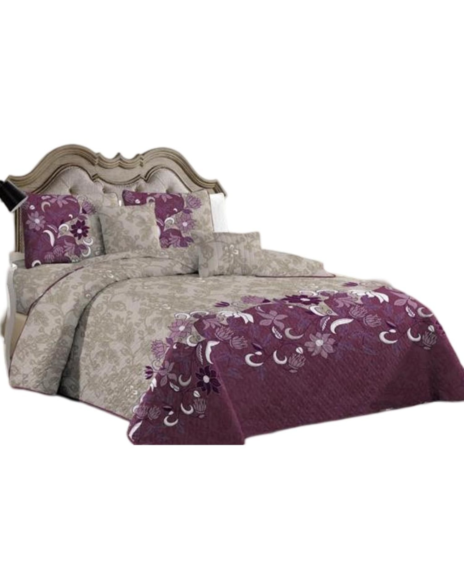 QUILT 2 PLAZAS MULTICOLOR VERANO +2 FUNDAS SUAVE 13N39 - 1