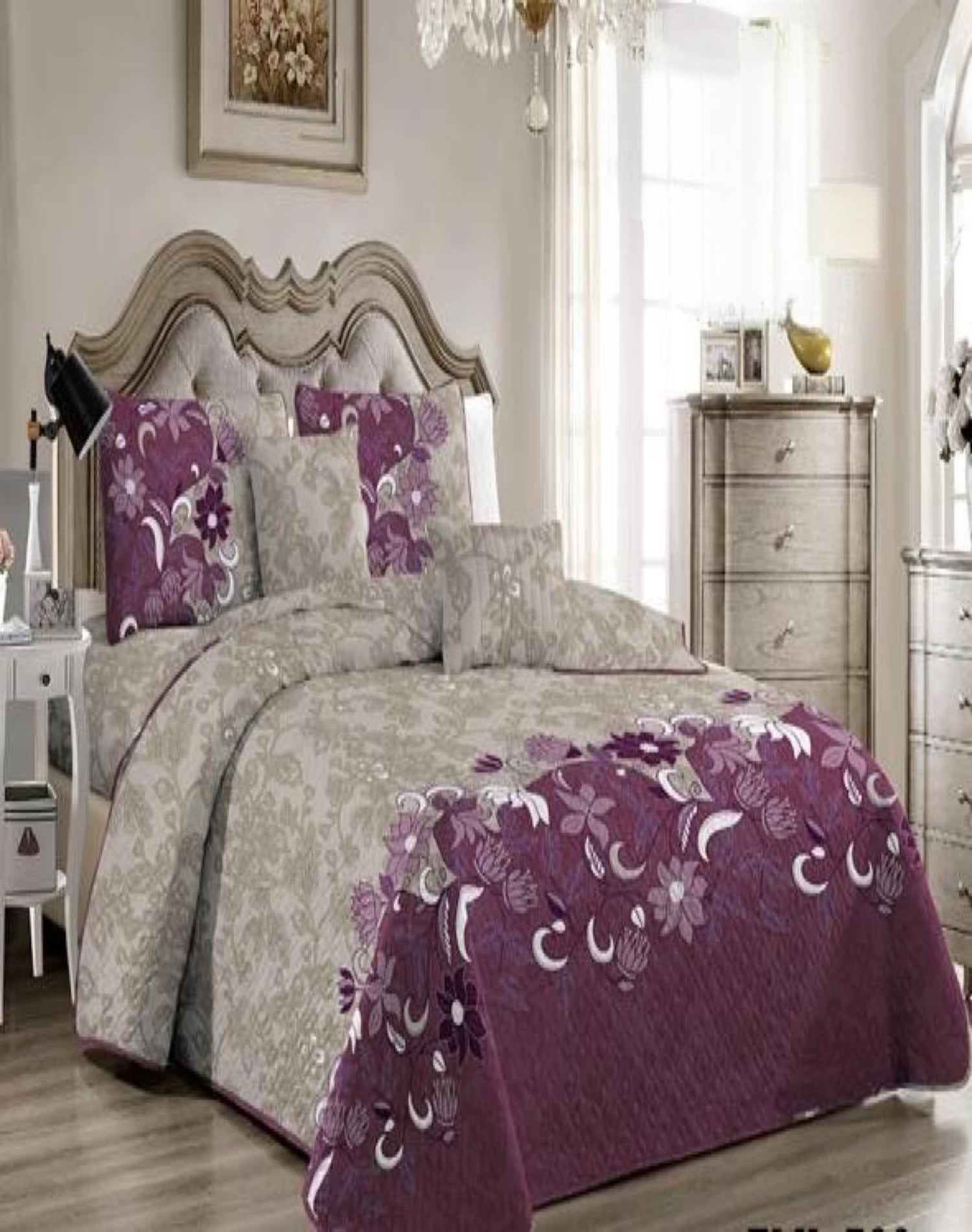 QUILT 2 PLAZAS MULTICOLOR VERANO +2 FUNDAS SUAVE 13N39 - 3