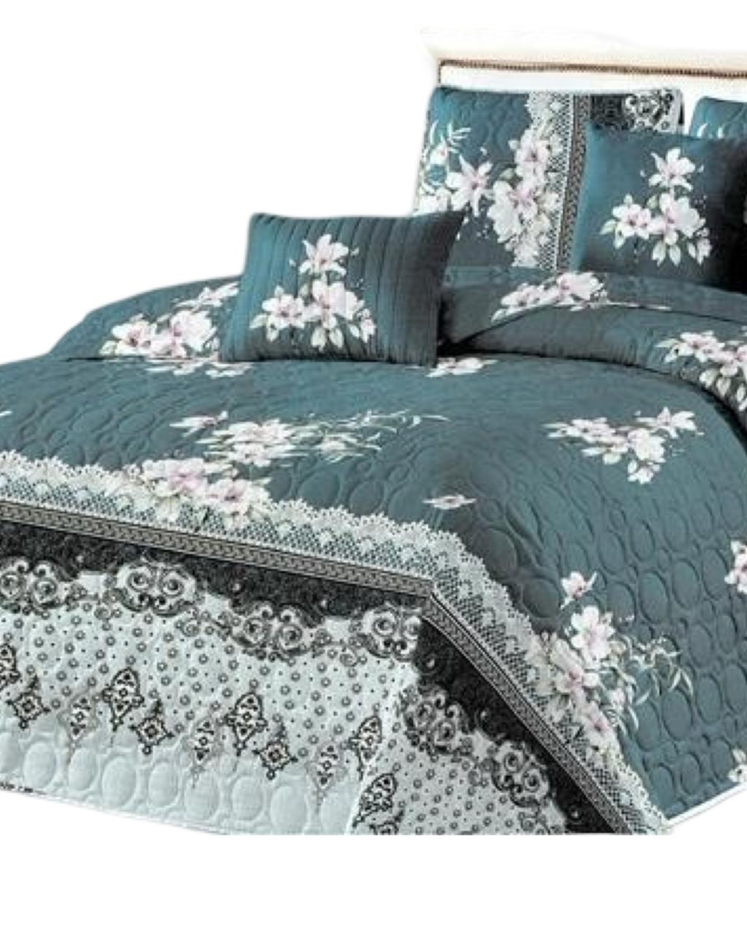 QUILT 2 PLAZAS MULTICOLOR VERANO +2 FUNDAS SUAVE 13N60 - 2
