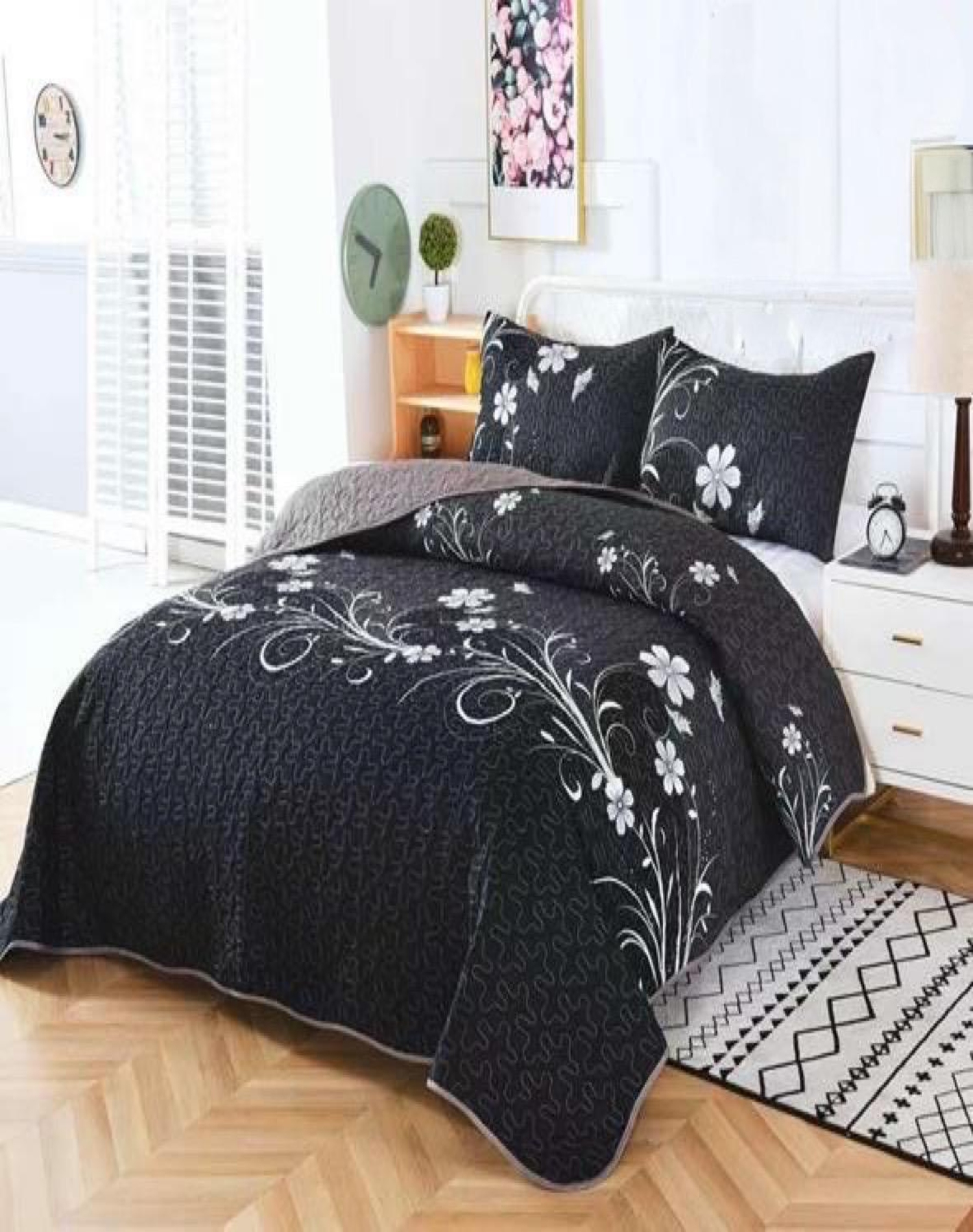 QUILT 2 PLAZAS MULTICOLOR VERANO +2 FUNDAS SUAVE 13N55 - 3