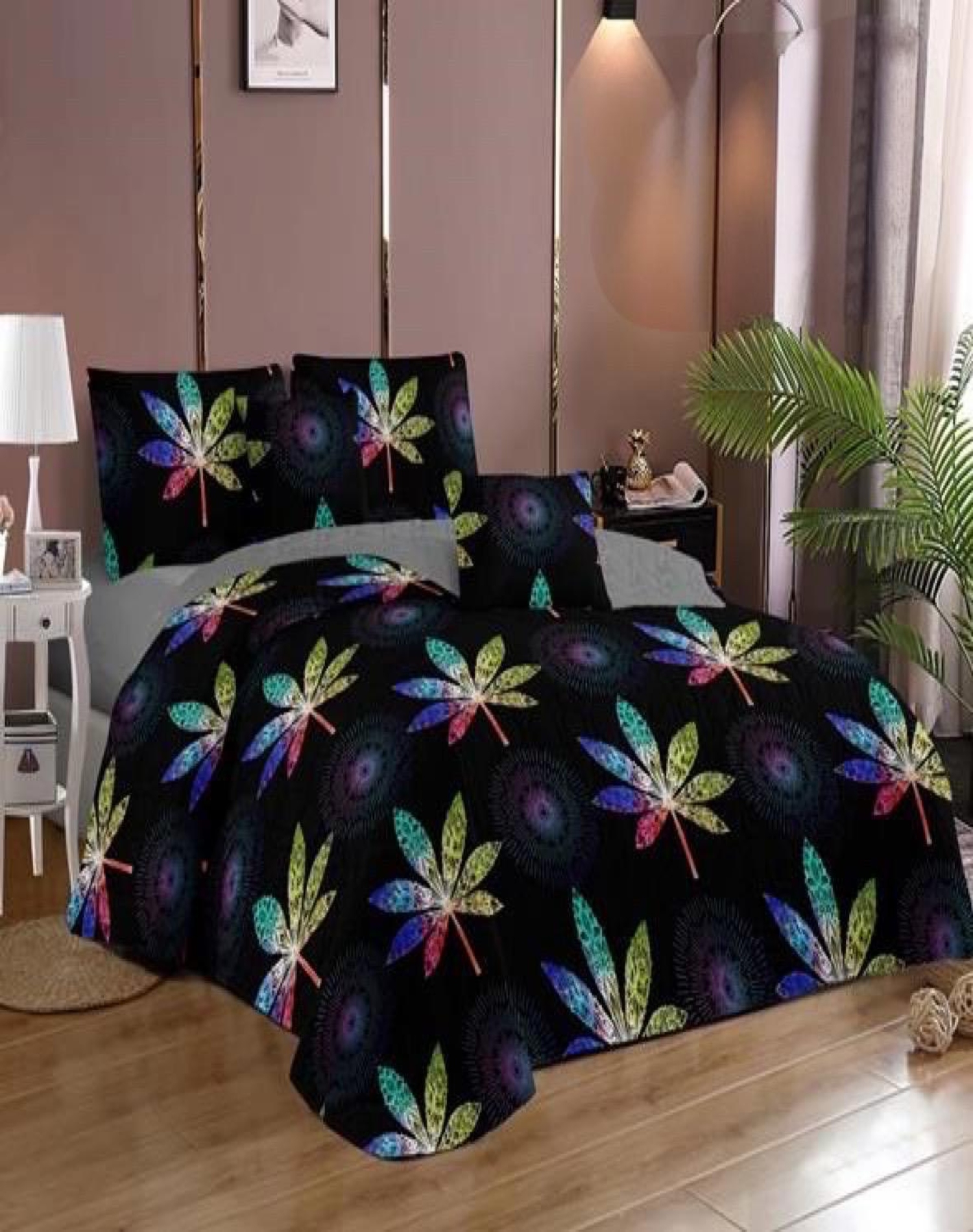 QUILT 2 PLAZAS MULTICOLOR VERANO +2 FUNDAS SUAVE 13N15 - 3