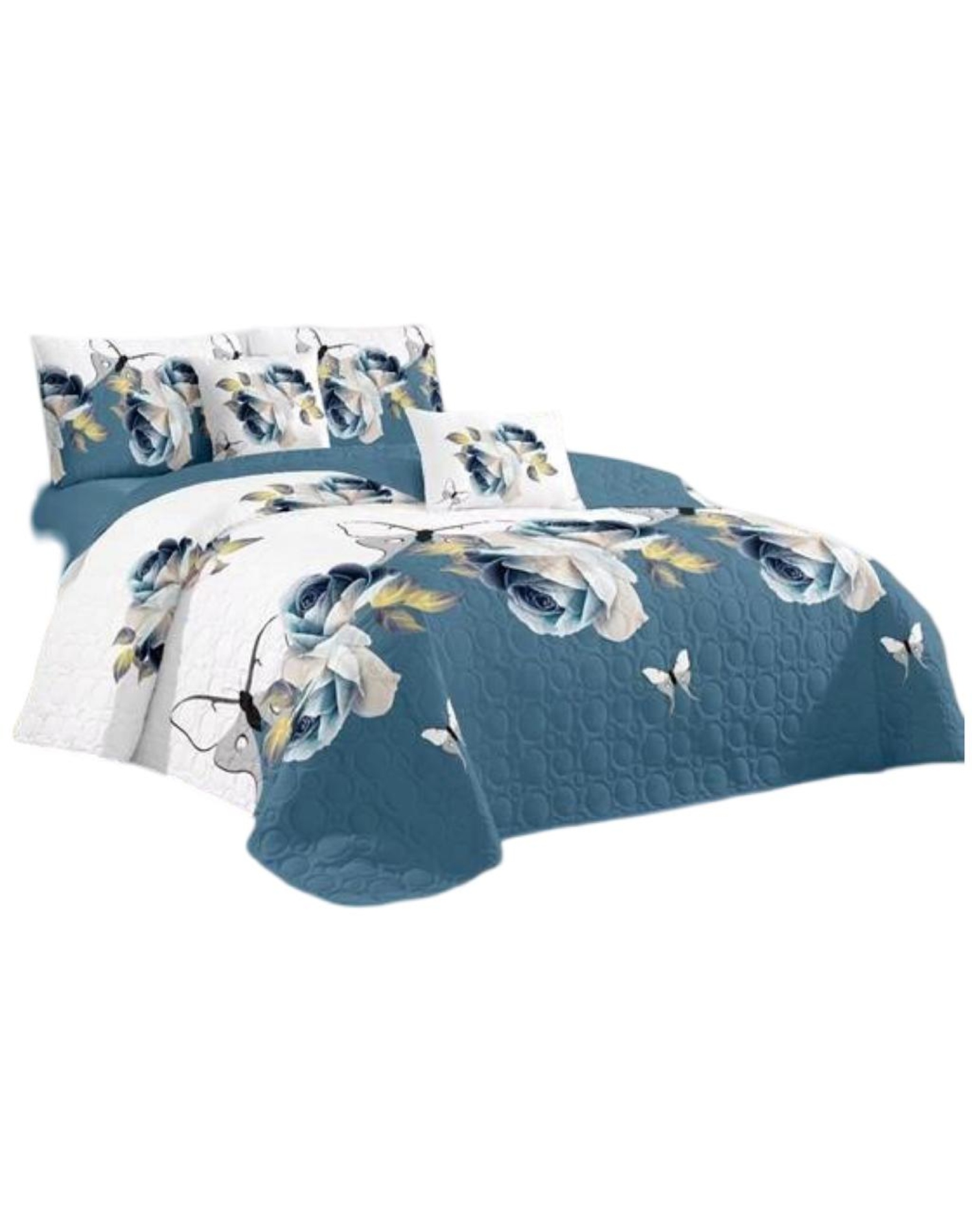 QUILT 2 PLAZAS MULTICOLOR VERANO +2 FUNDAS SUAVE 13N56 - 1