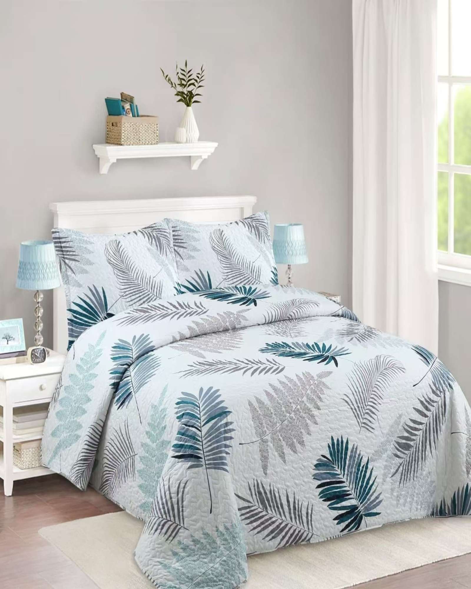 CUBRECAMA ALGODÓN MULTICOLOR QUILT VERANO KING-SUPERKING - 1