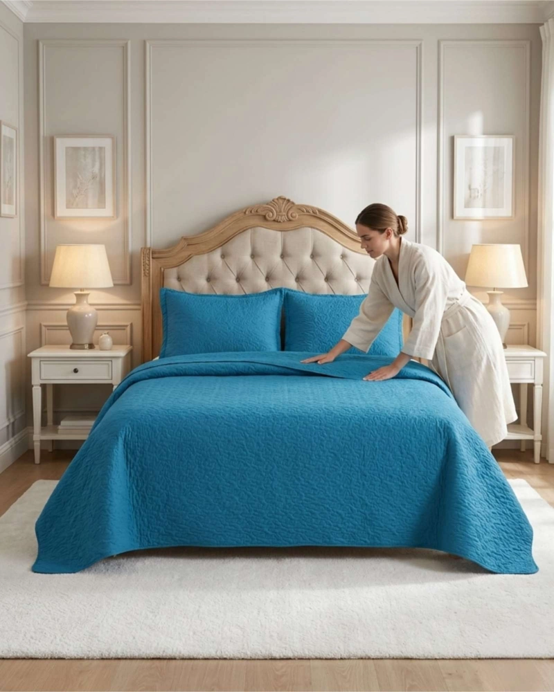 CUBRECAMA ALGODÓN MULTICOLOR QUILT VERANO KING-SUPERKING - 2