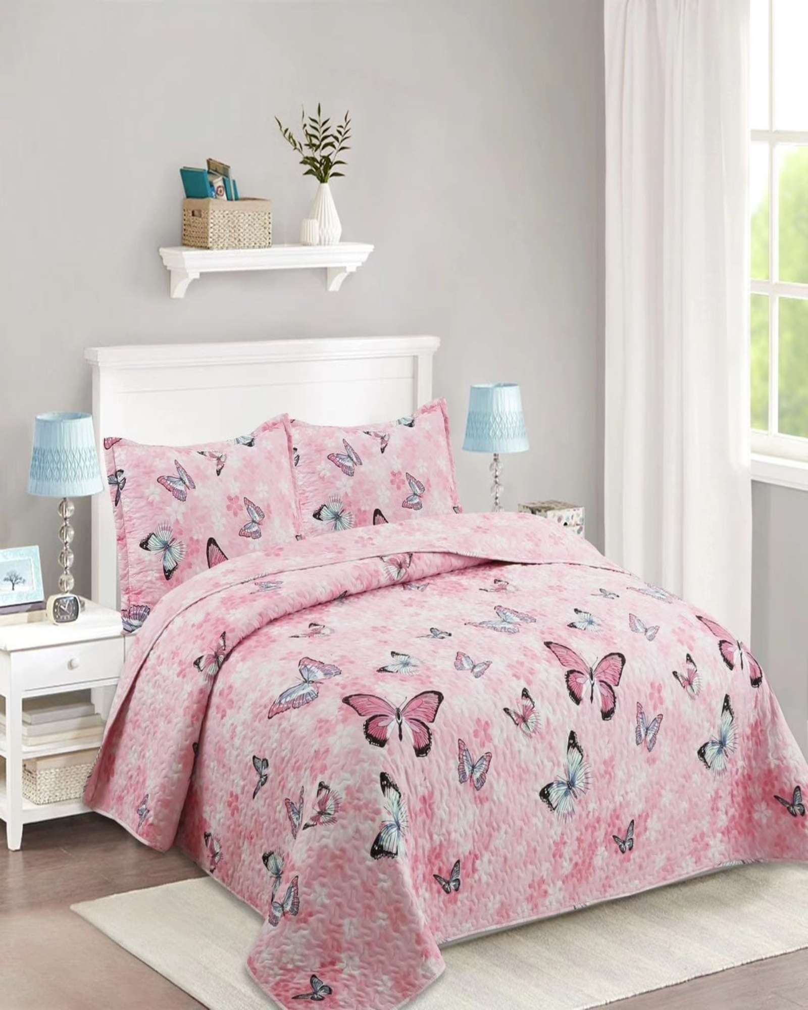 CUBRECAMA 2 PLAZAS ALGODÓN MULTICOLOR QUILT VERANO - 1