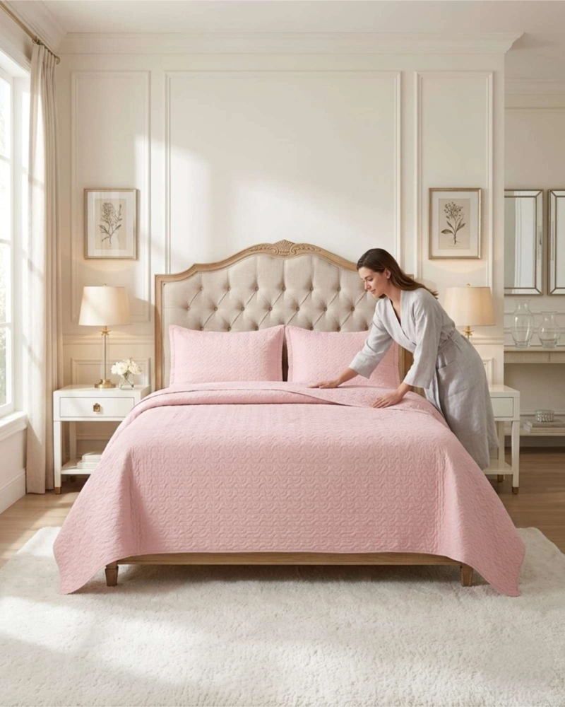 CUBRECAMA 2 PLAZAS ALGODÓN MULTICOLOR QUILT VERANO - 3