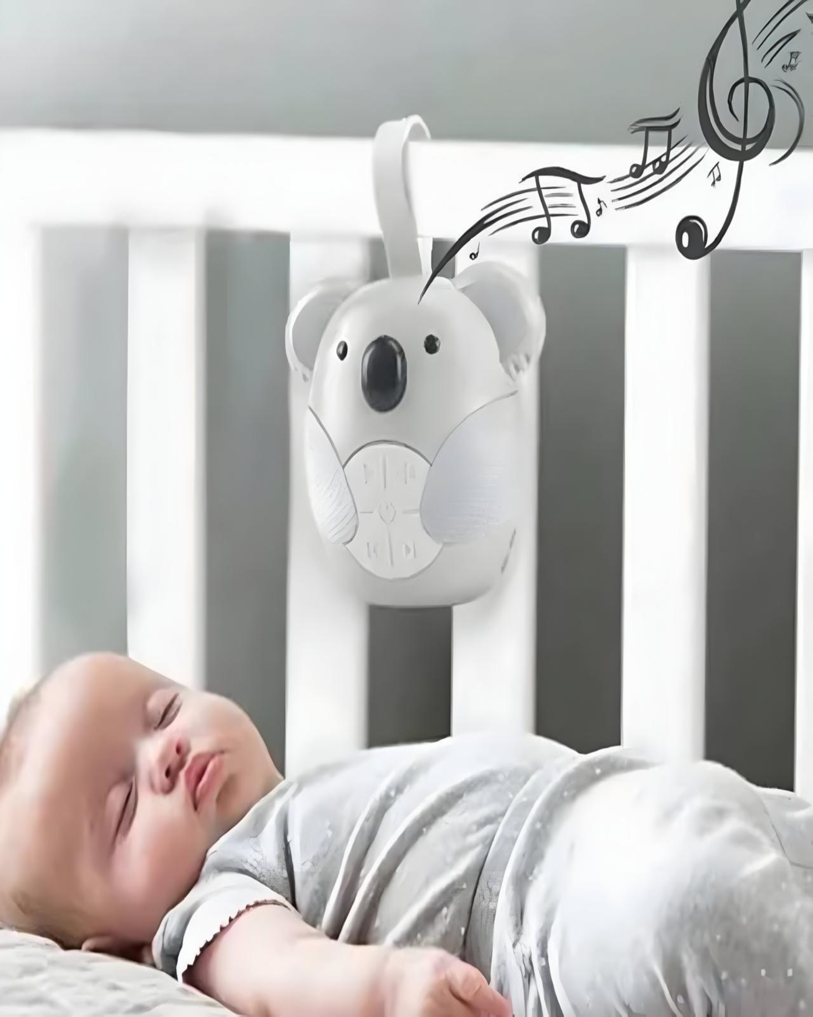 JUGUETE INTERACTIVO RUIDO SONIDO BEBÉ MUSICAL DORMIR BLANCO - 3