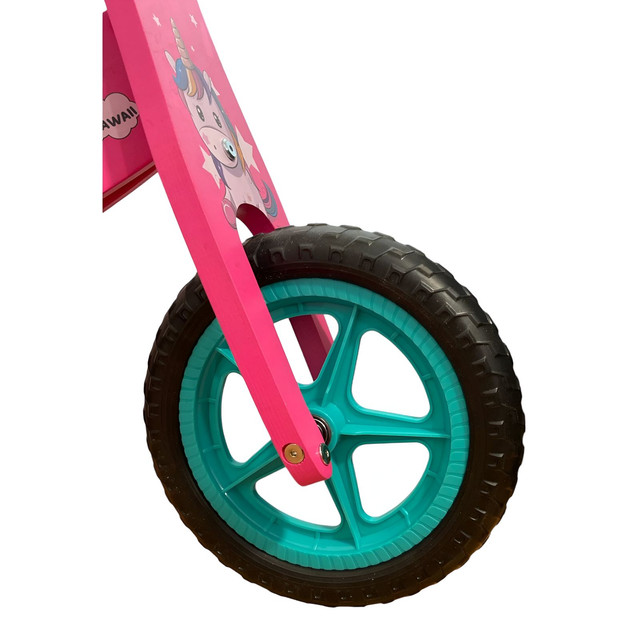 BICICLETA EQUILIBRIO BALANCE UNICKAWAII MADERA ROSA - 3