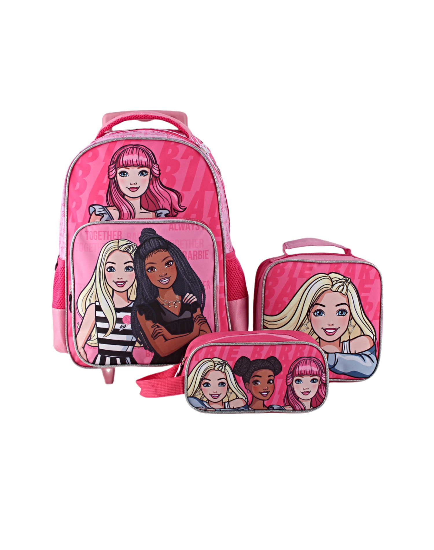 SET ESCOLAR DE MOCHILA CON RUEDAS MAS ESTUCHE Y LONCHERA - 1