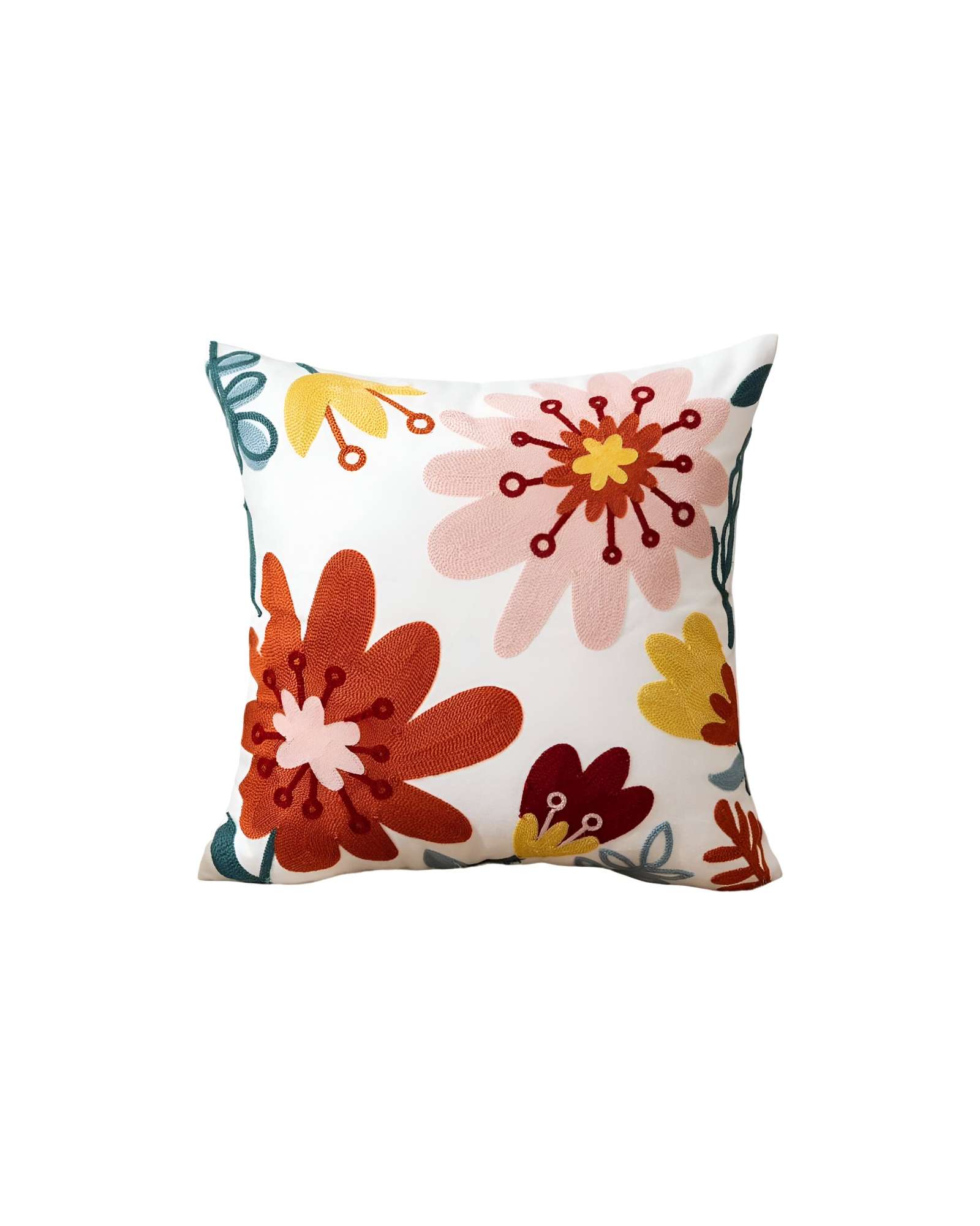 SET DE 4 FUNDAS BORDADAS 45X45 C25 - 1