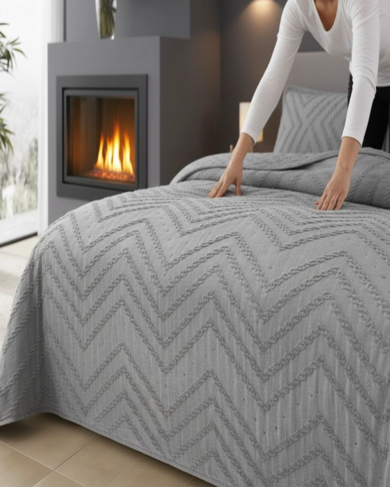 QUILT DE VERANO KING - SUPER KING COBERTOR DE LUJO C001 - 2