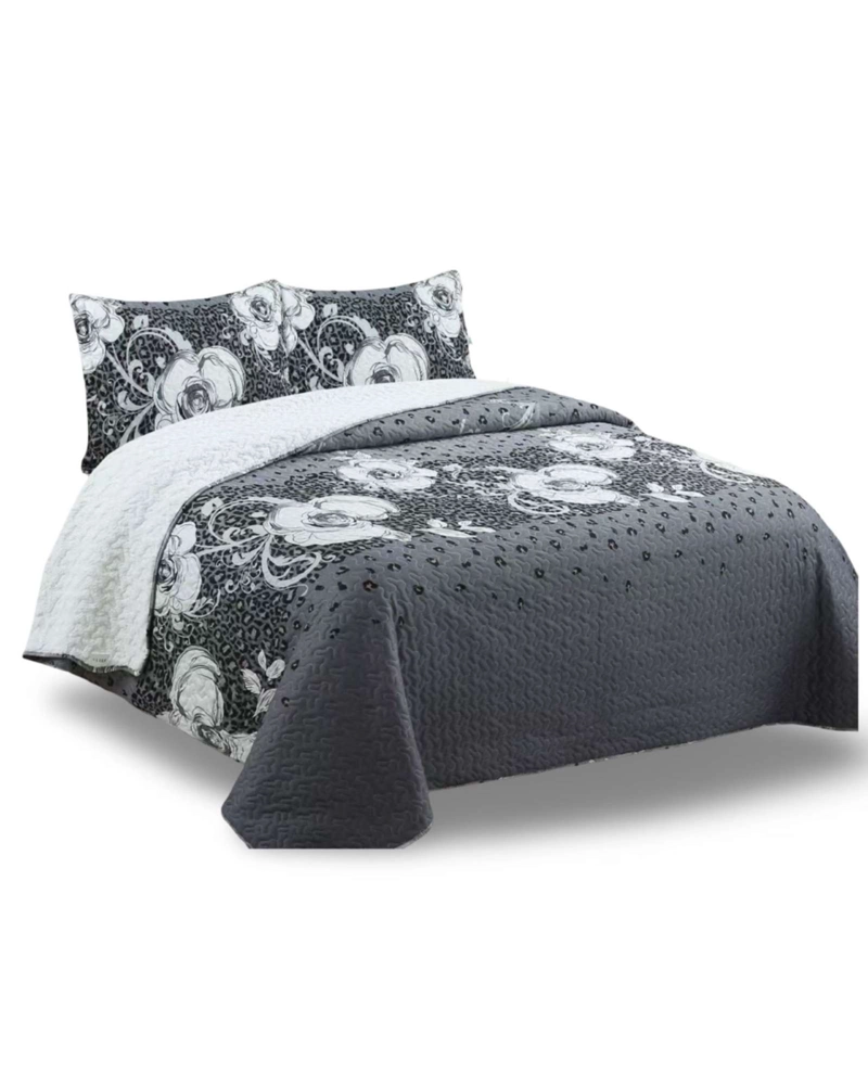 COBERTOR COLCHA QUILT SHERPA OTOÑO INVIERNO 2 PLAZAS - 5