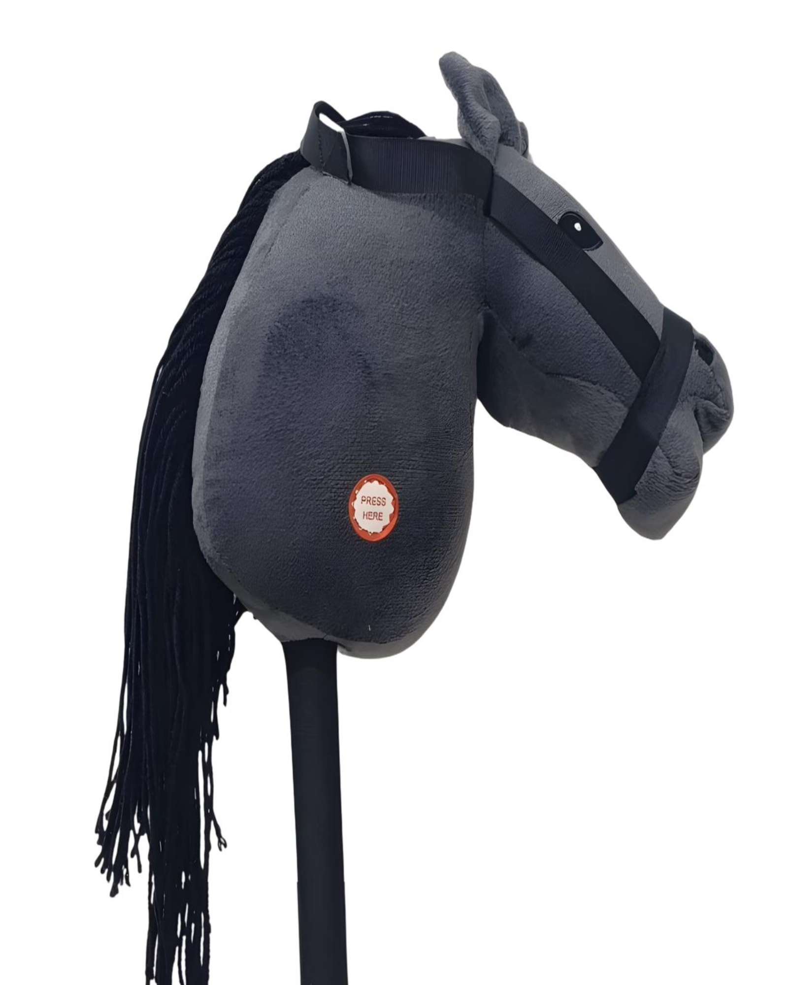 CABALLO DE MADERA CON SONIDO GRIS - 3