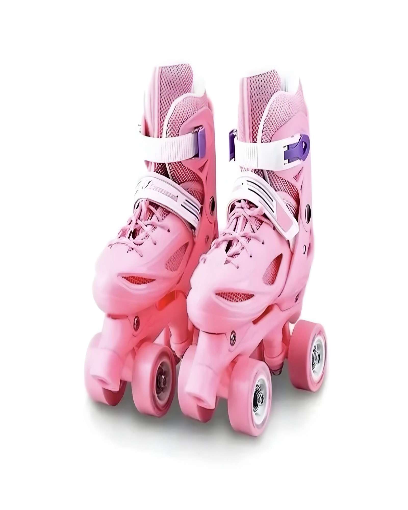 PATINES AJUSTABLES 4 RUEDAS NIÑA ROSADO TALLA M 35-38 - 2