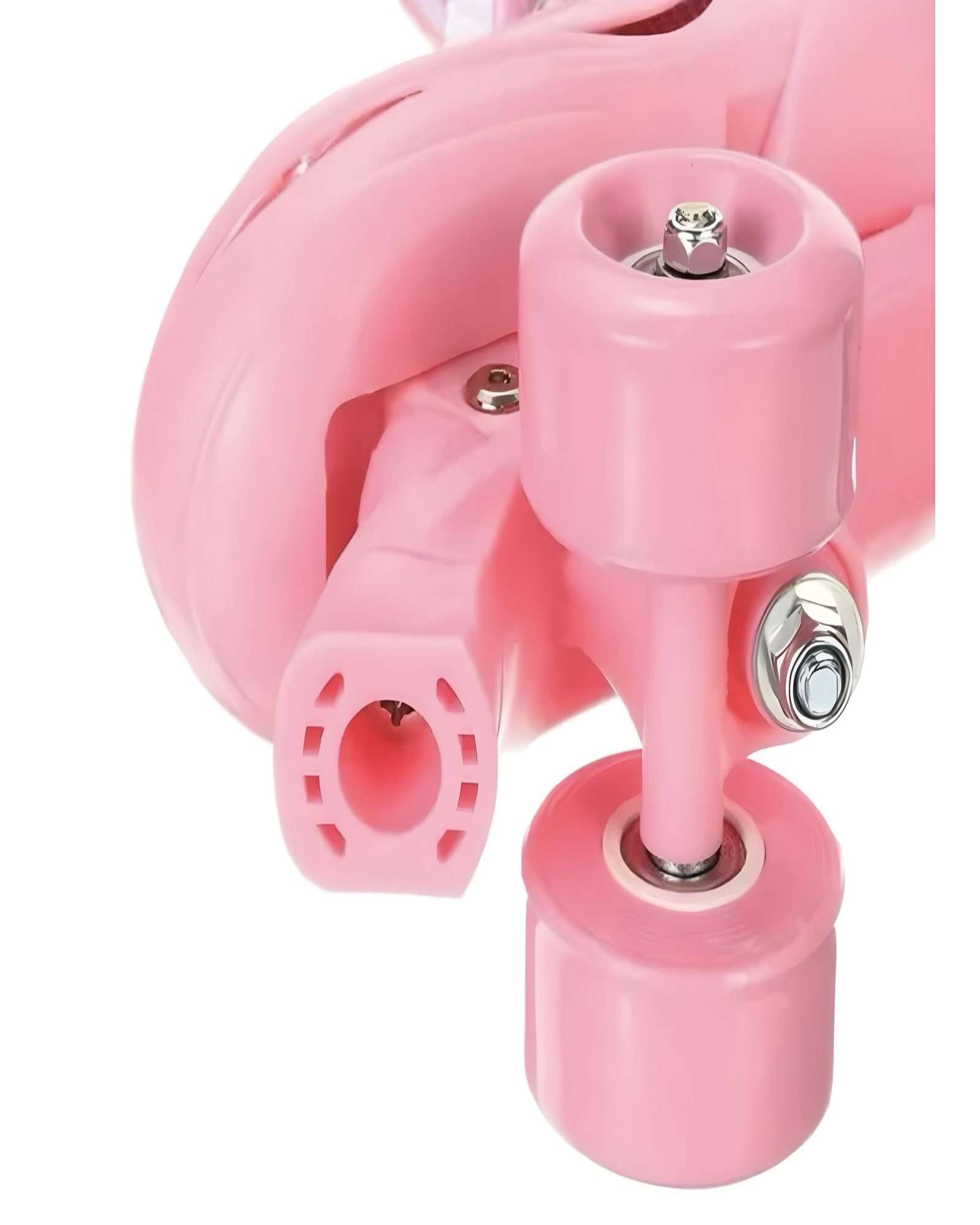 PATINES AJUSTABLES 4 RUEDAS NIÑA ROSADO TALLA M 35-38 - 4