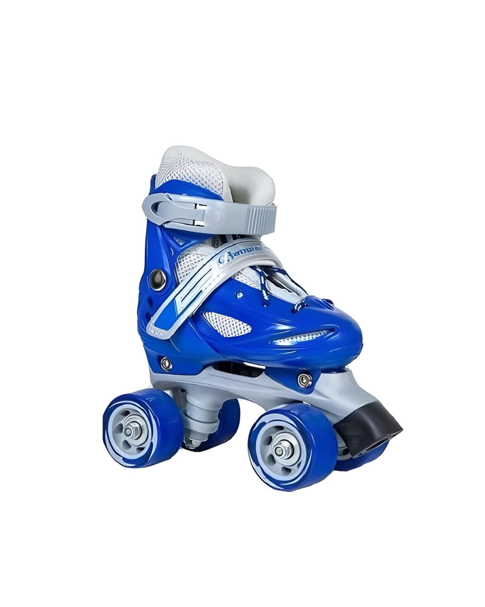 PATINES AJUSTABLES 4 RUEDAS NIÑO AZUL TALLA S 31-34 - 2