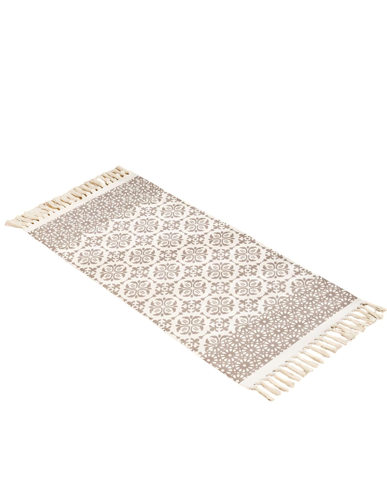 JUEGO DE 2 ALFOMBRAS DE LINO 60X90 CM PARA BAJADA DE CAMA - 1