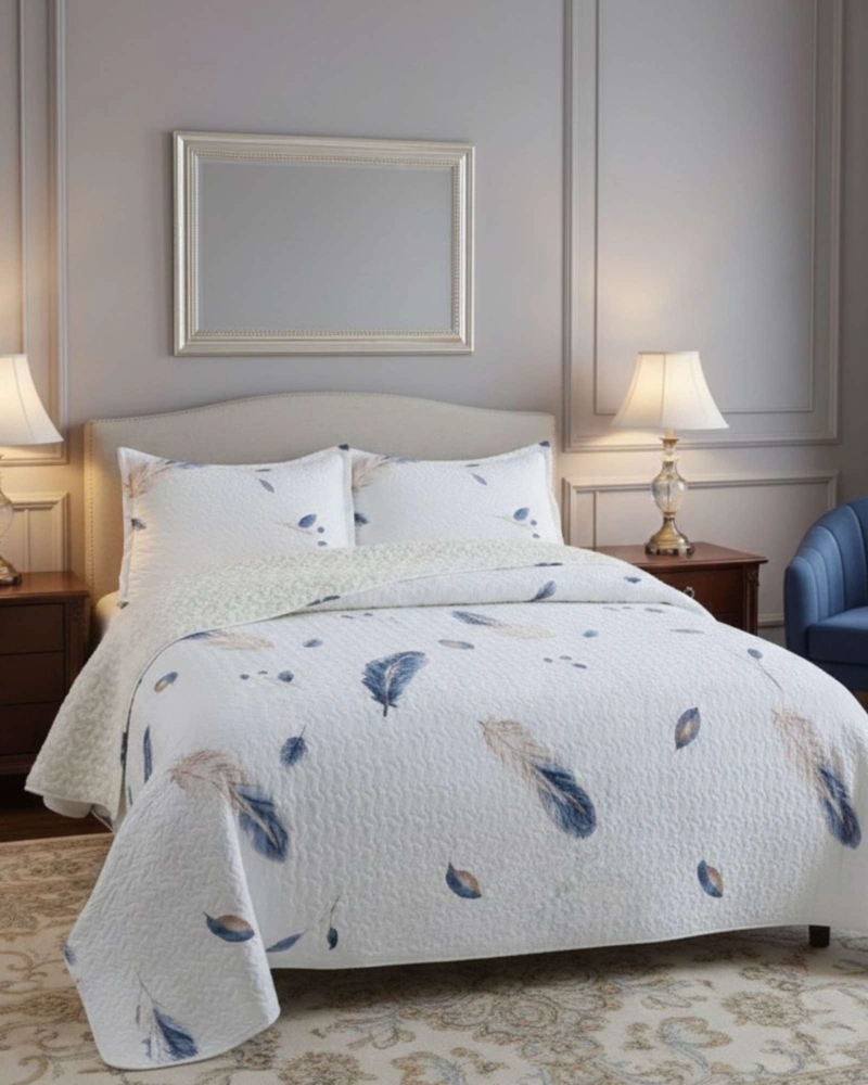 CUBRECAMA QUILT CON SHERPA 2 PLAZA 230 CM X 250 CM - 1