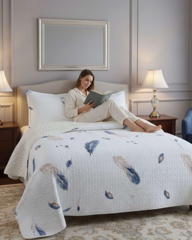CUBRECAMA QUILT CON SHERPA 2 PLAZA 230 CM X 250 CM - 3