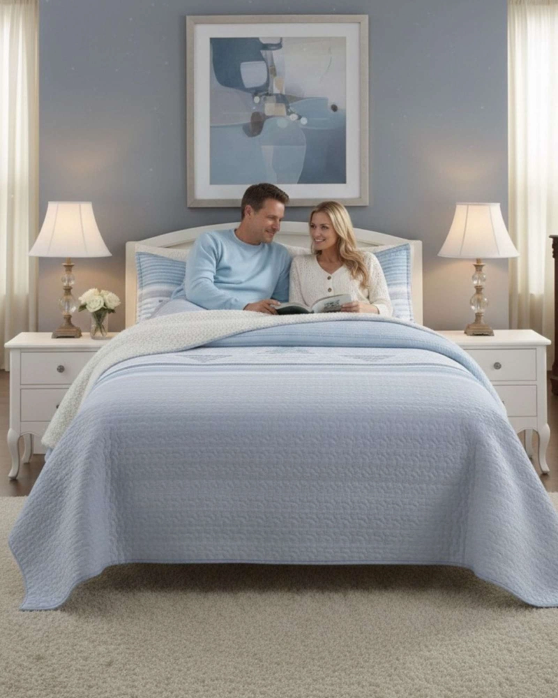 CUBRECAMA QUILT CON SHERPA 2 PLAZA 230 CM X 250 CM - 3